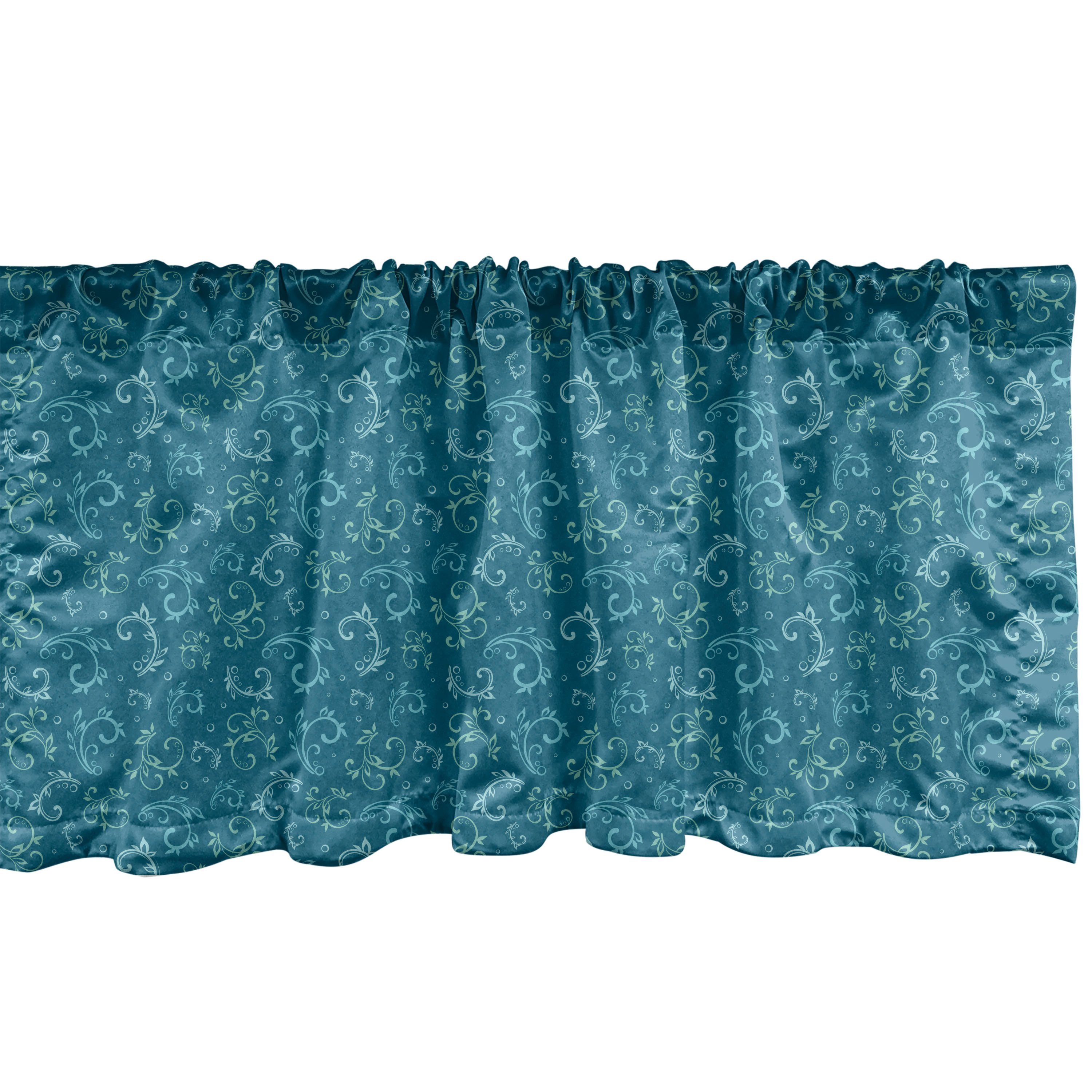 Dekor Scheibengardine Bubbles Microfaser, Garten-Kunst für Volant Küche Schlafzimmer Abakuhaus, mit Vorhang Zweige Stangentasche, Curly