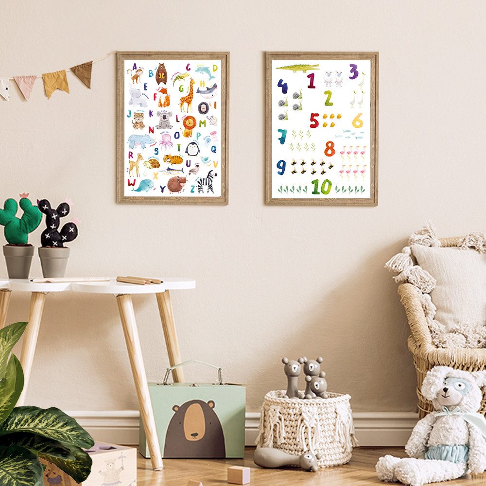 MeinBaby123® Poster Lernposter, Bilder Kinderzimmer Deko, günstig online kaufen