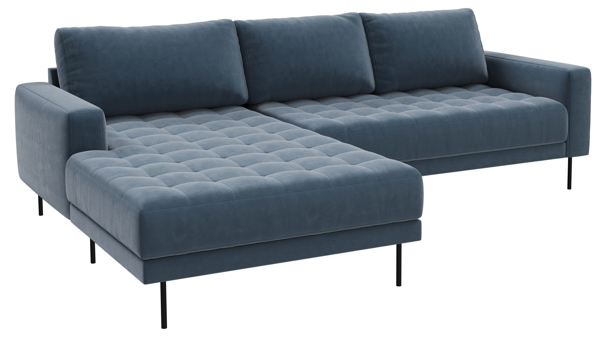 ebuy24 Sofa Rouge 2,5-Sitzer-Sofa mit .//Staubblau//Linksgewen Staubblau//Linksgewendet
