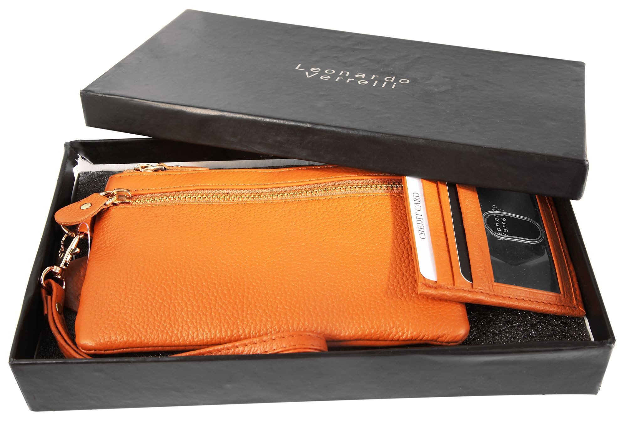Geldbörse Damen Abendtasche - Set mit Kartenetui & Geschenkbox