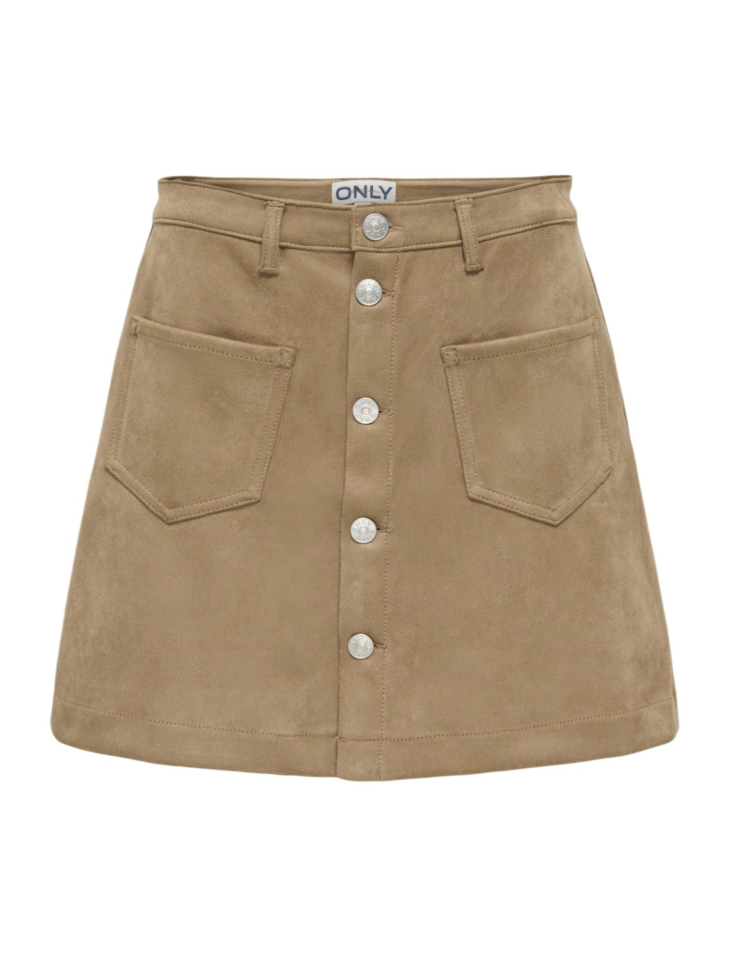 ONLY A-Linien-Rock 2026 4_PREFALL braun,Casual,Polyester,Unifarben,Regular Fit