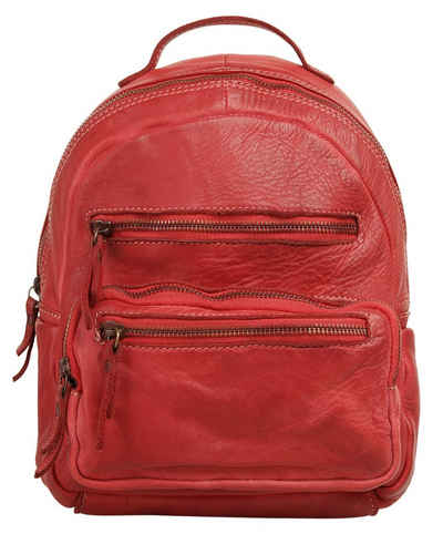 Cluty Cityrucksack, echt Leder, Made in Italy