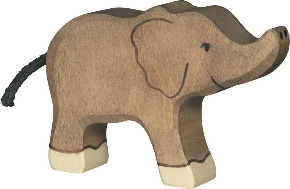 Holztiger Tierfigur HOLZTIGER Elefant Rüssel - Holz aus hoch klein