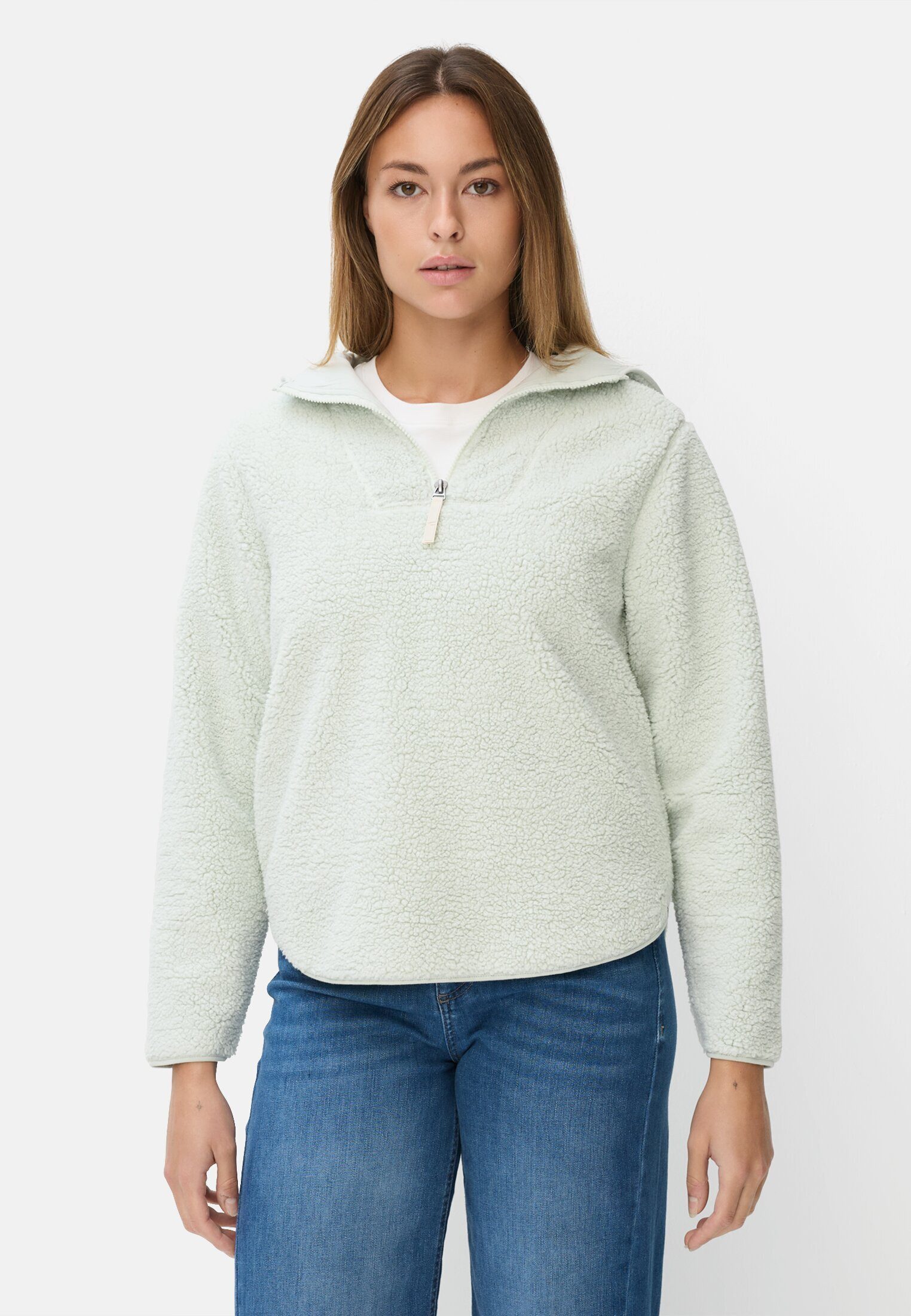 camel active Hoodie mit Reißverschluss Langarm