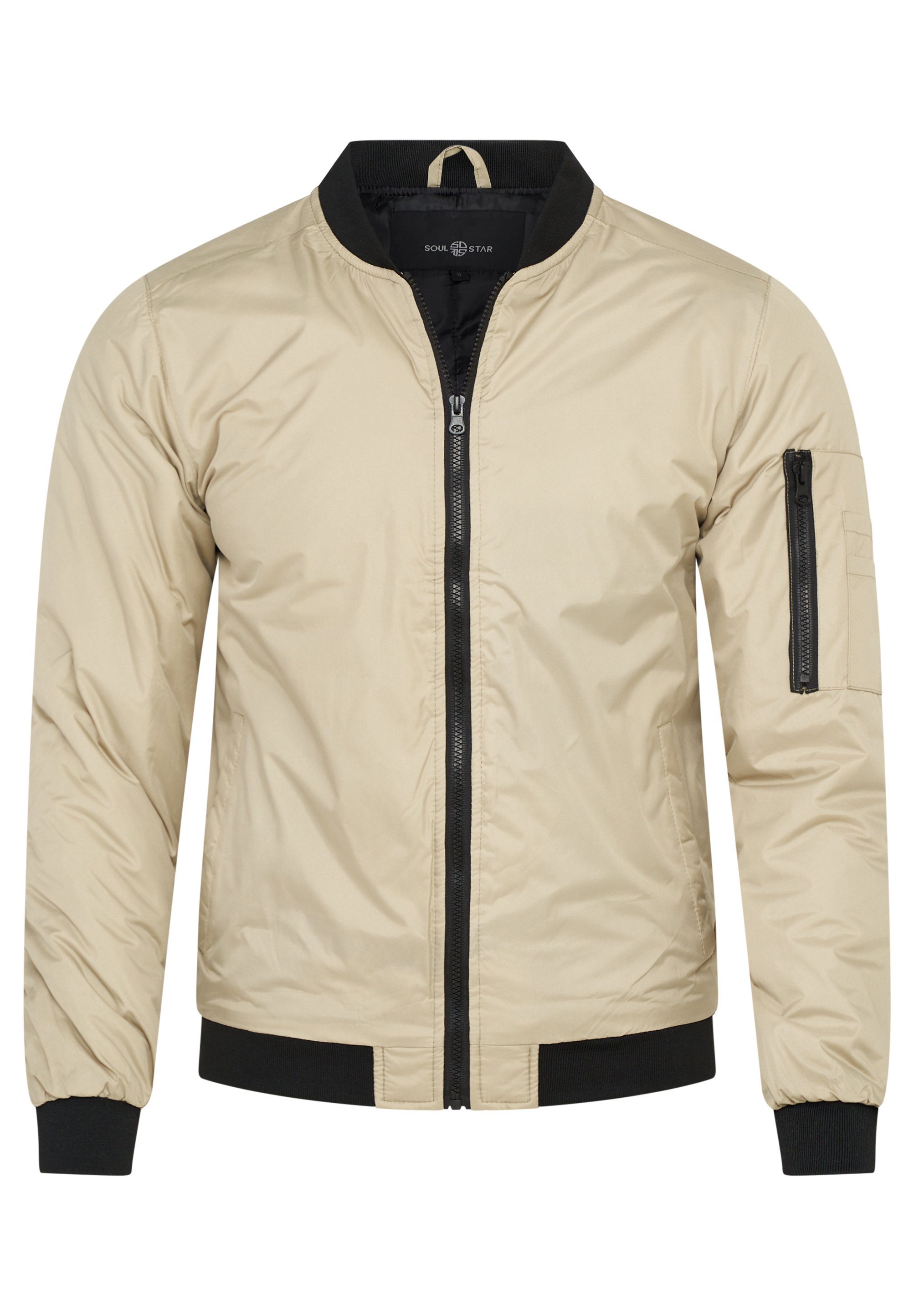 SOULSTAR Bomberjacke MJSURAT Bomberjacke Übergangsjacke leichter Blouson Steppjacke