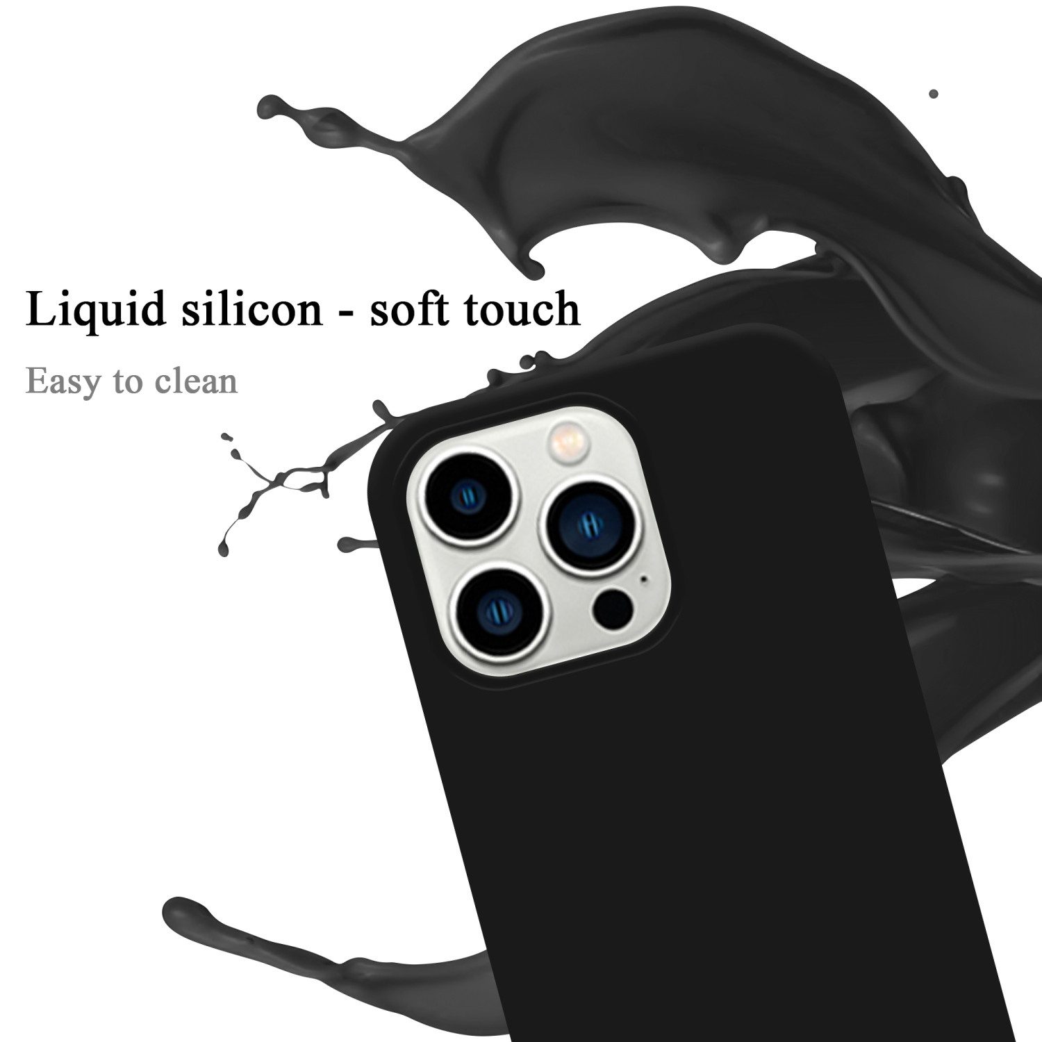 Cadorabo Handyhülle für iPhone 14 PRO Hülle Apple iPhone 14 PRO, Flexible Hülle TPU Silikon Schutzhülle Back Cover Case