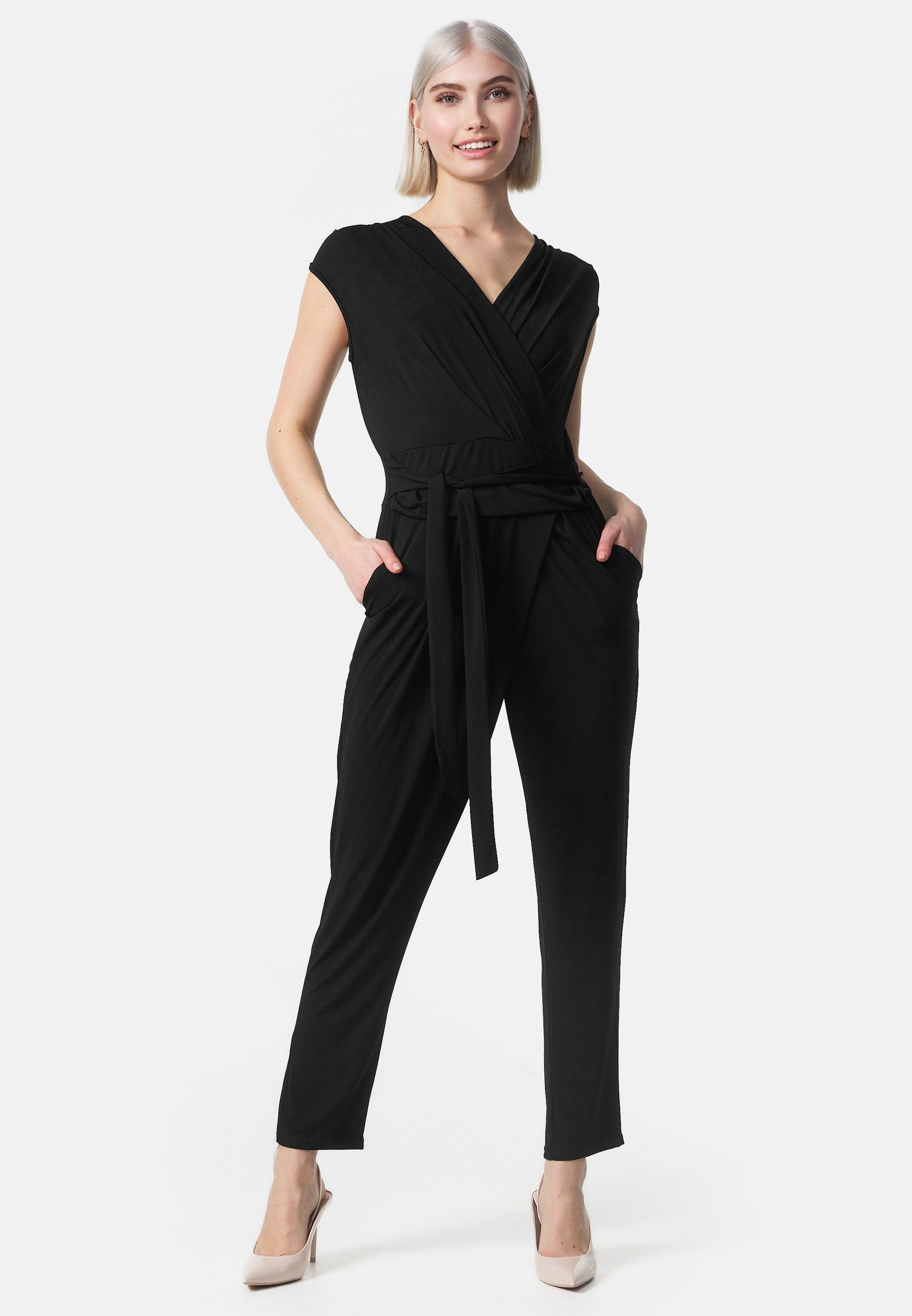 PM SELECTED Overall PM36 (Business Jumpsuit Wickeloptik mit
