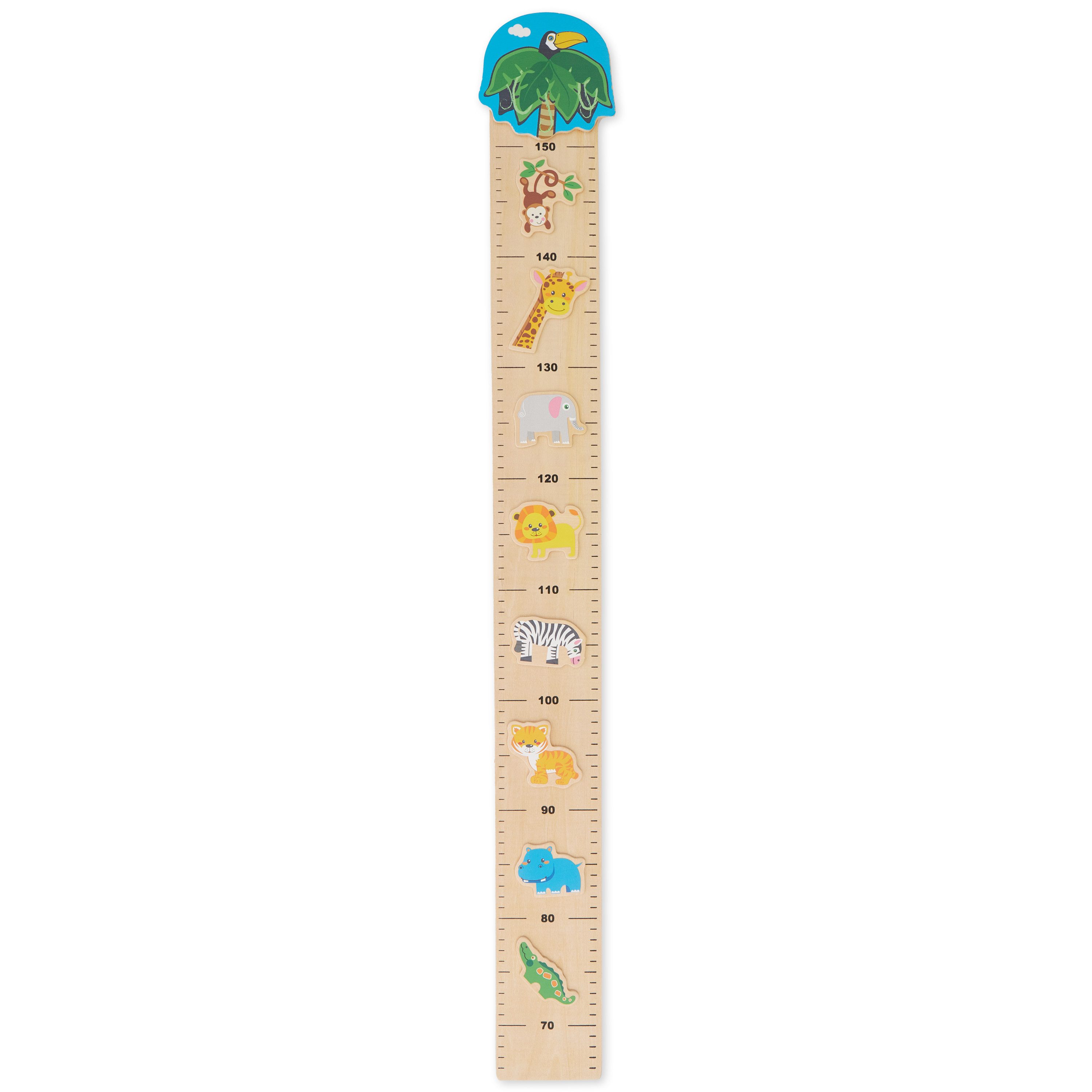 BIECO Messlatte Bieco Kinder Messlatte Holz Zoo Größenmesser