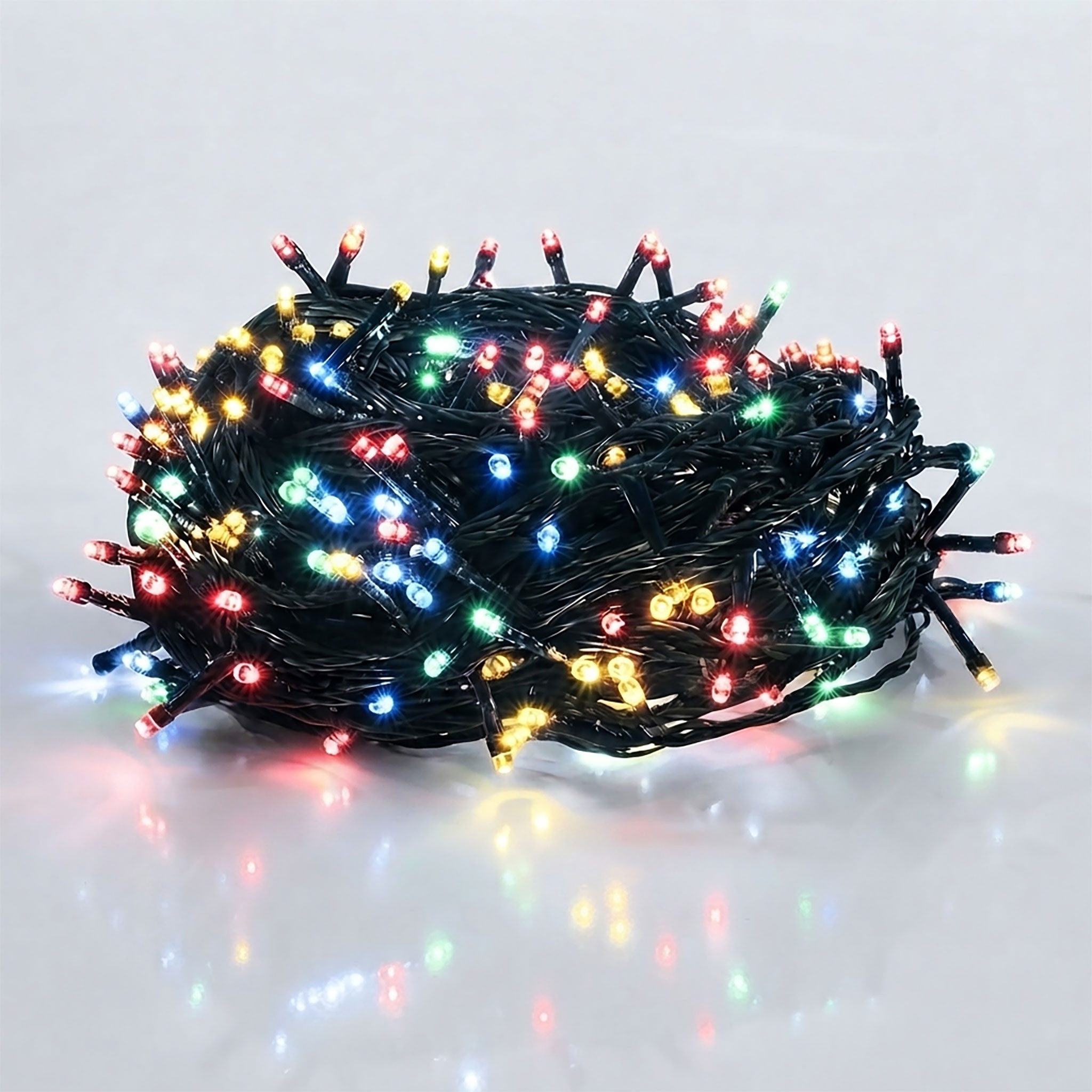 Spetebo Lichterkette LED Weihnachts Lichterkette bunt - 120 LED, 120-flammig