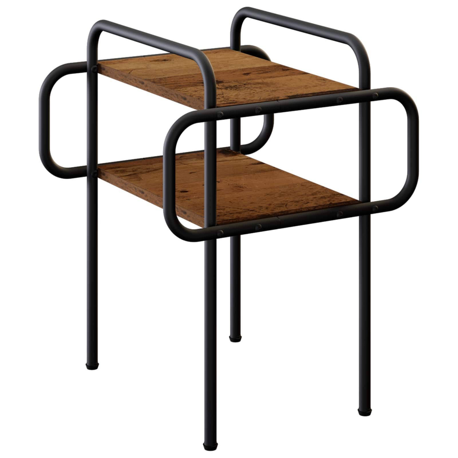 vidaXL Couchtisch Couchtisch Altholz 40 x 40 x 51 cm Holzwerkstoff (1-St)