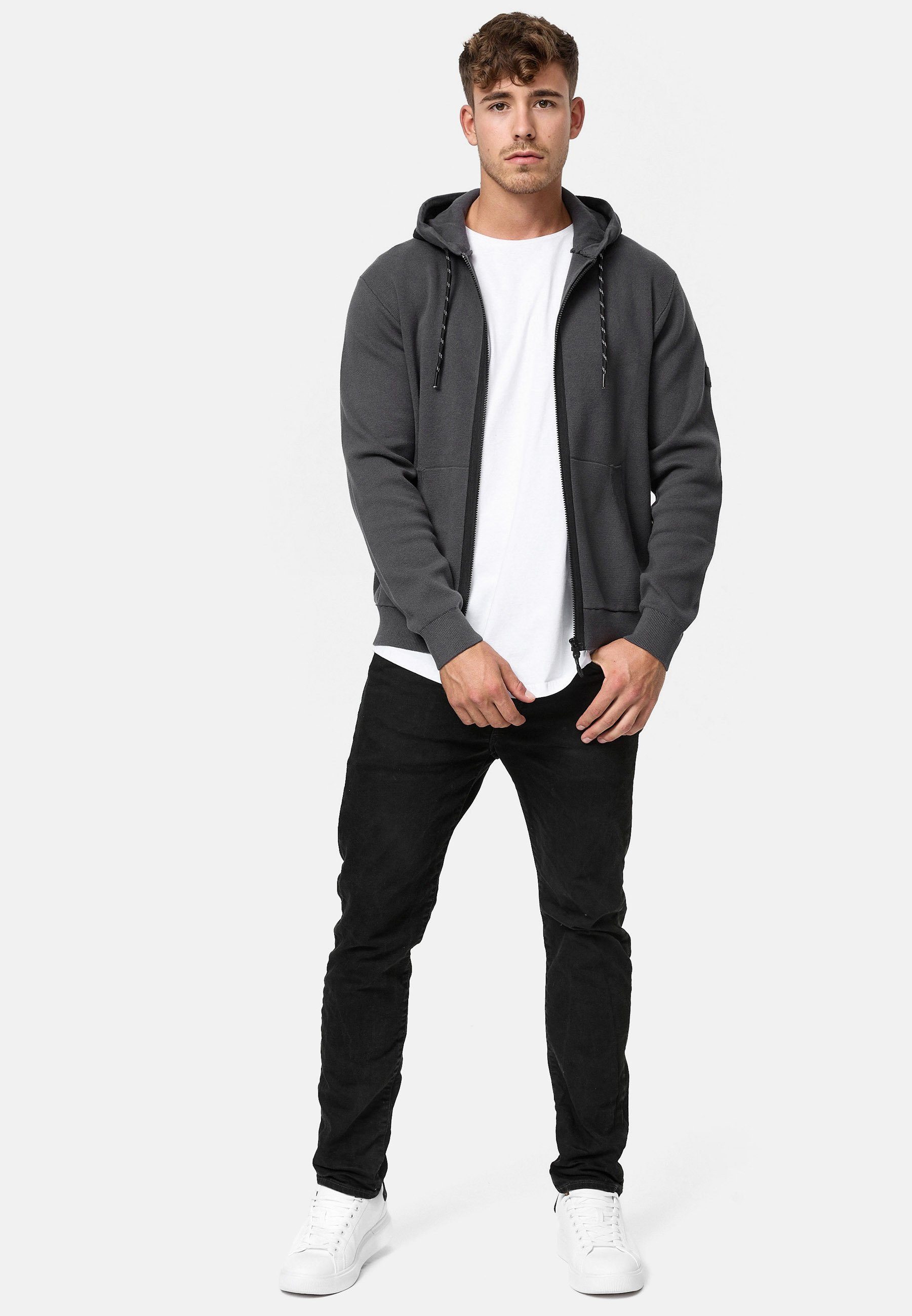 Indicode Kapuzensweatjacke Herren Reilly Hoodie Sweatjacke Herrenjacke