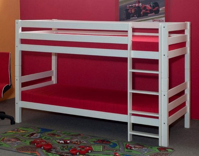 bv-vertrieb Etagenbett Kinderbett Etagenbett weiss inklusive Rollrost - (49 günstig online kaufen