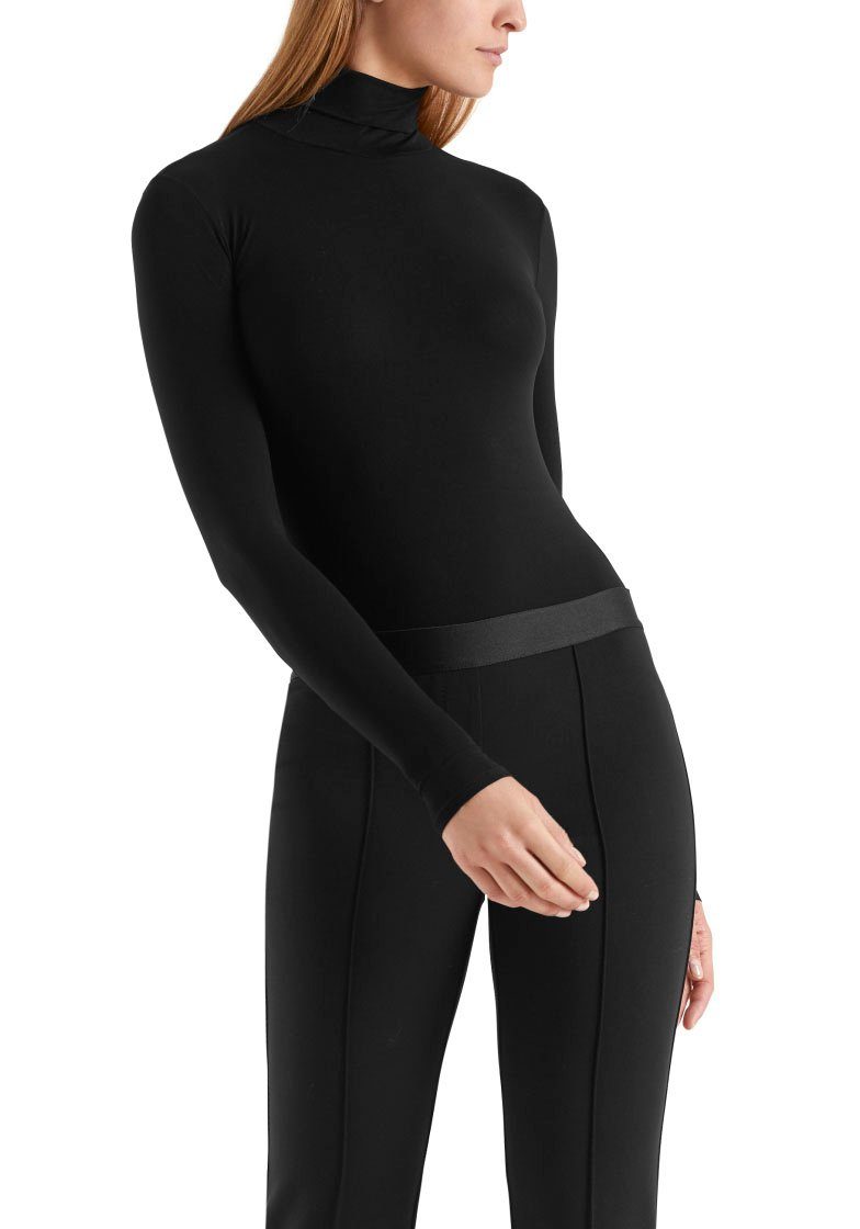 Marc Cain Rollkragenshirt "Collection Premium Essential" elastisch Damenmode black Zarter Rollkragenpullover
