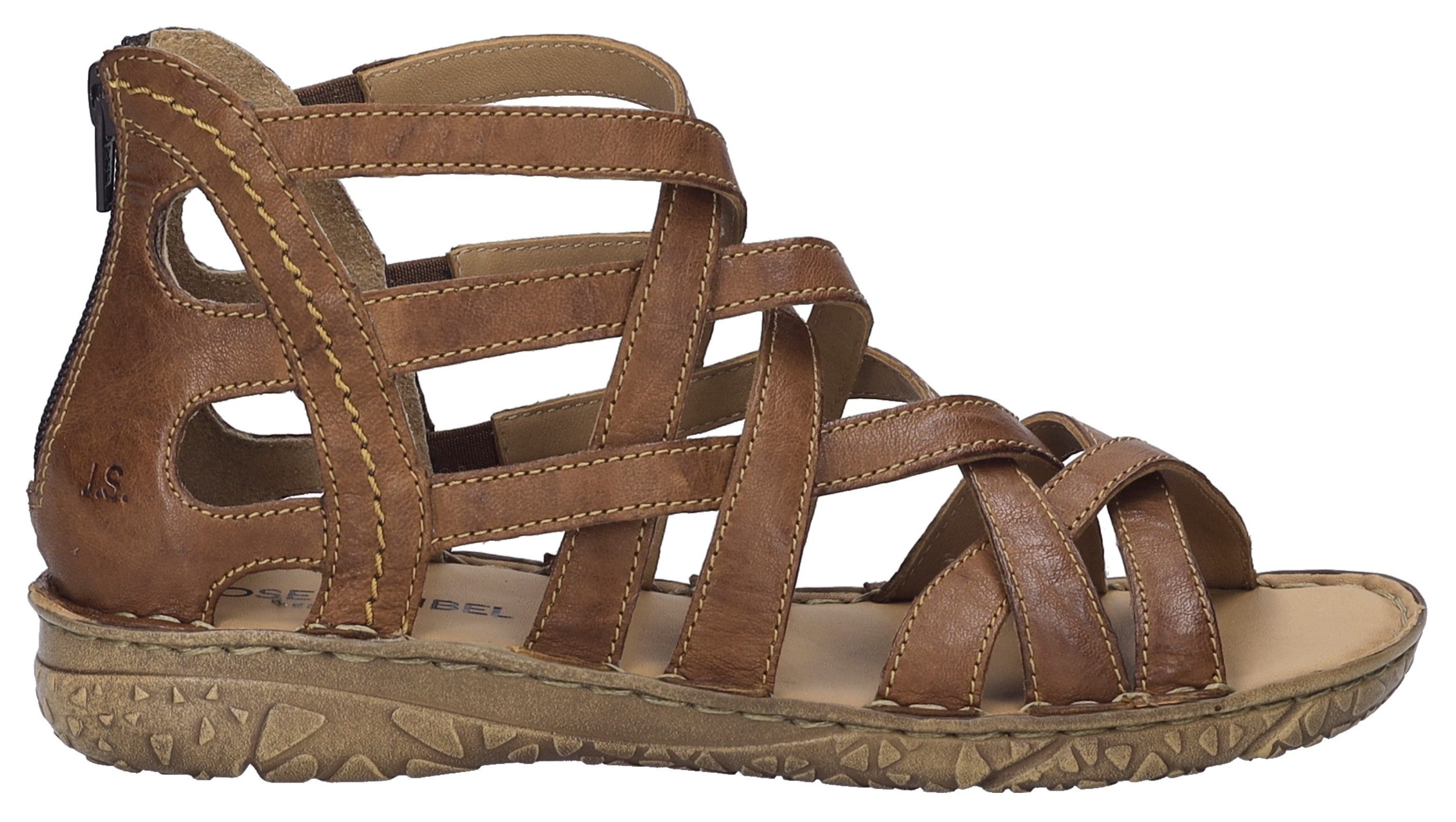 Josef Seibel Ivy 06 Sandale, Römdersandale, Sandalette, Riemchensandale mit Reißverschluss