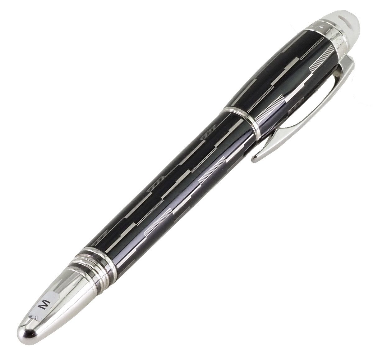 MONTBLANC Füllfederhalter Füllfederhalter Starwalker Black Mystery MB104224, Modell: Meisterstück Starwalker Platinium Line
