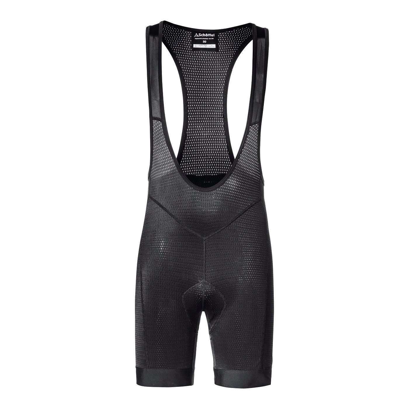 Fahrradhose Skin Pants Bib 8h (3D-Thermogeformtes Sitzpolster) kurz schwarz Herren