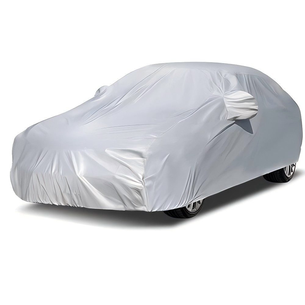 MIBODE Autoplane Autoplane Autoschutzhülle Auto Abdeckplane Car Cover Autoplane Silber