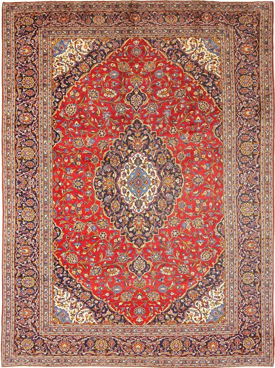 Orientteppich Keshan 298x398 Handgeknüpfter Orientteppich / Perserteppich, Nain Trading, rechteckig, Höhe: 12 mm