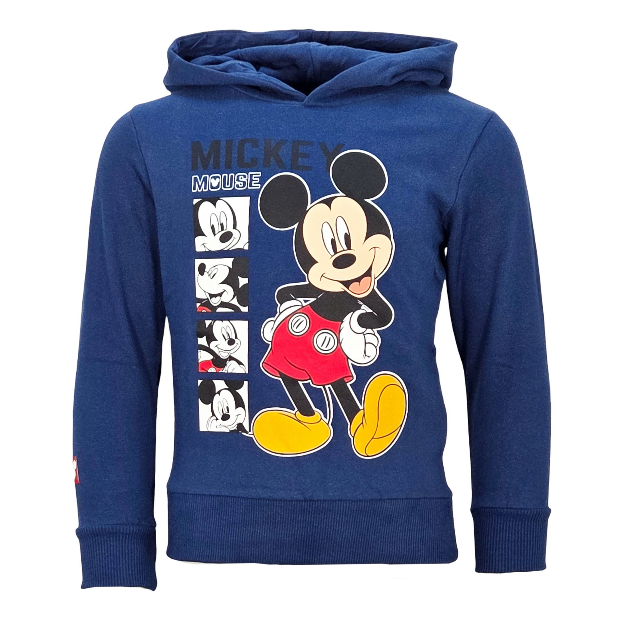 Disney Kapuzenpullover Disney Mickey Maus Kinder Jungen Hoodie Pullover Pulli Gr. 98 bis 134