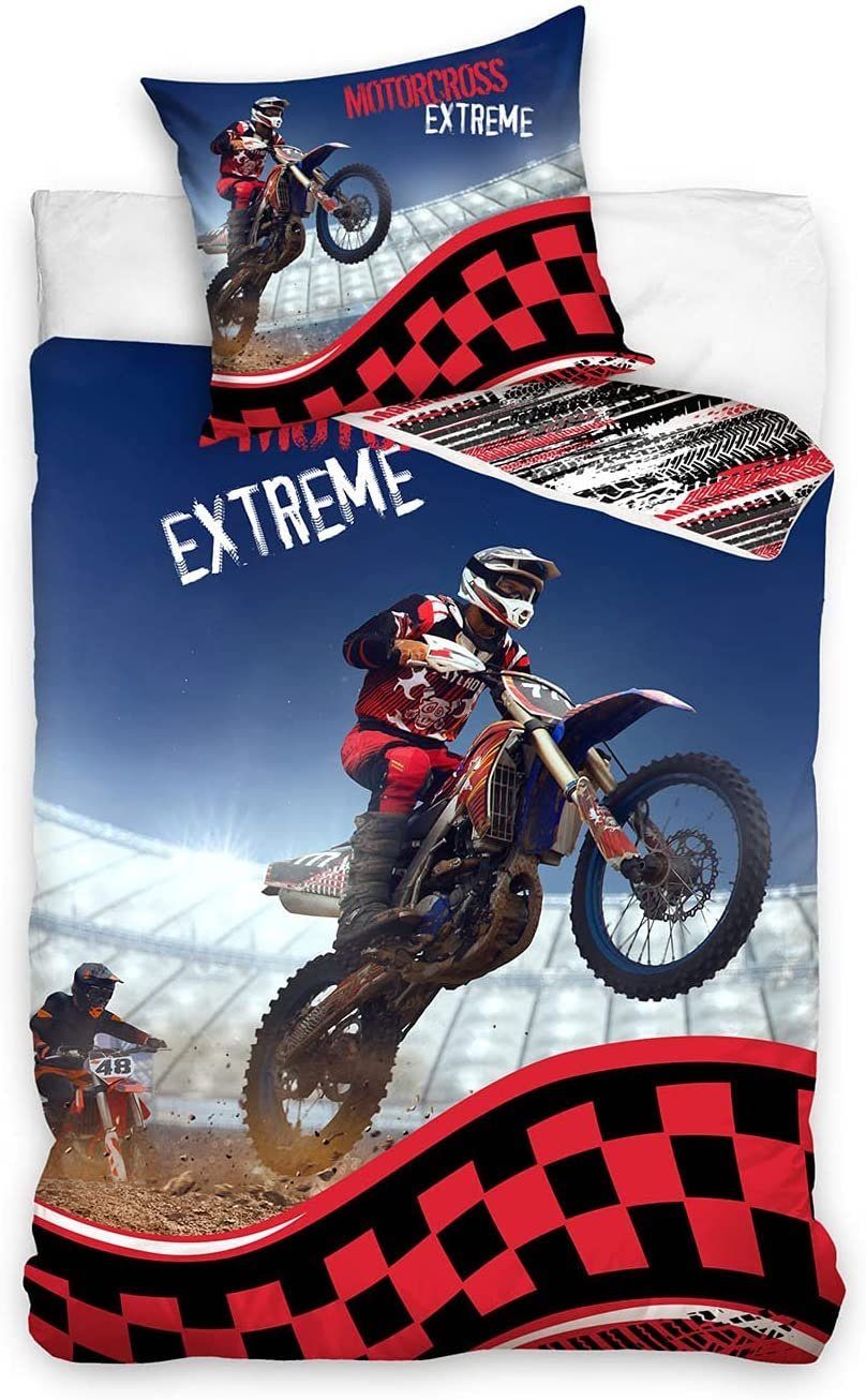 Bettwäsche »Set Wendebettwäsche Motocross Extreme Größe: 135 x 200 cm, 80 x  80 cm, 100 % Baumwolle«, Häßler Homefashion online kaufen | OTTO