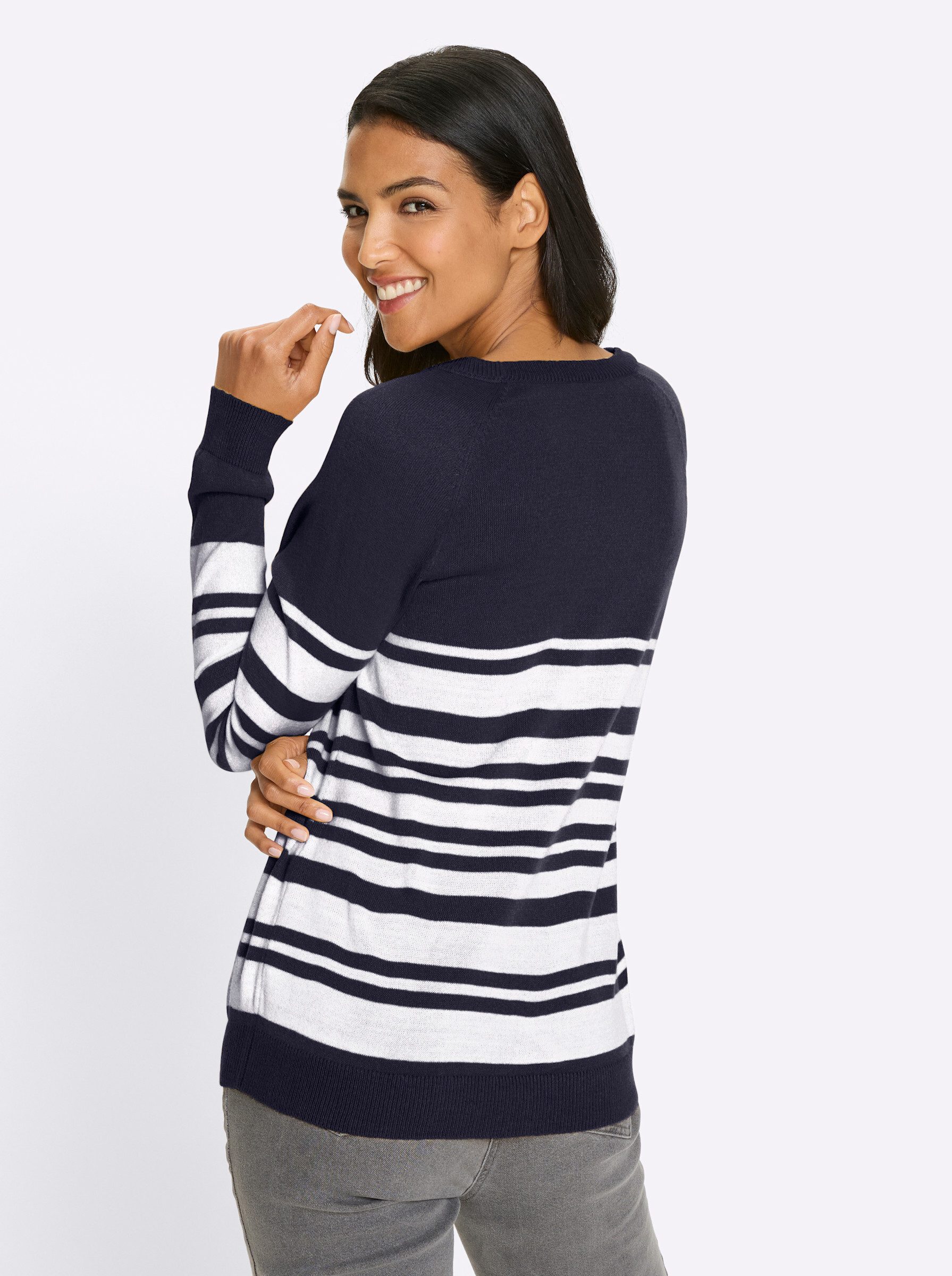 Sieh an! Strickpullover Langarm-Pullover . günstig online kaufen