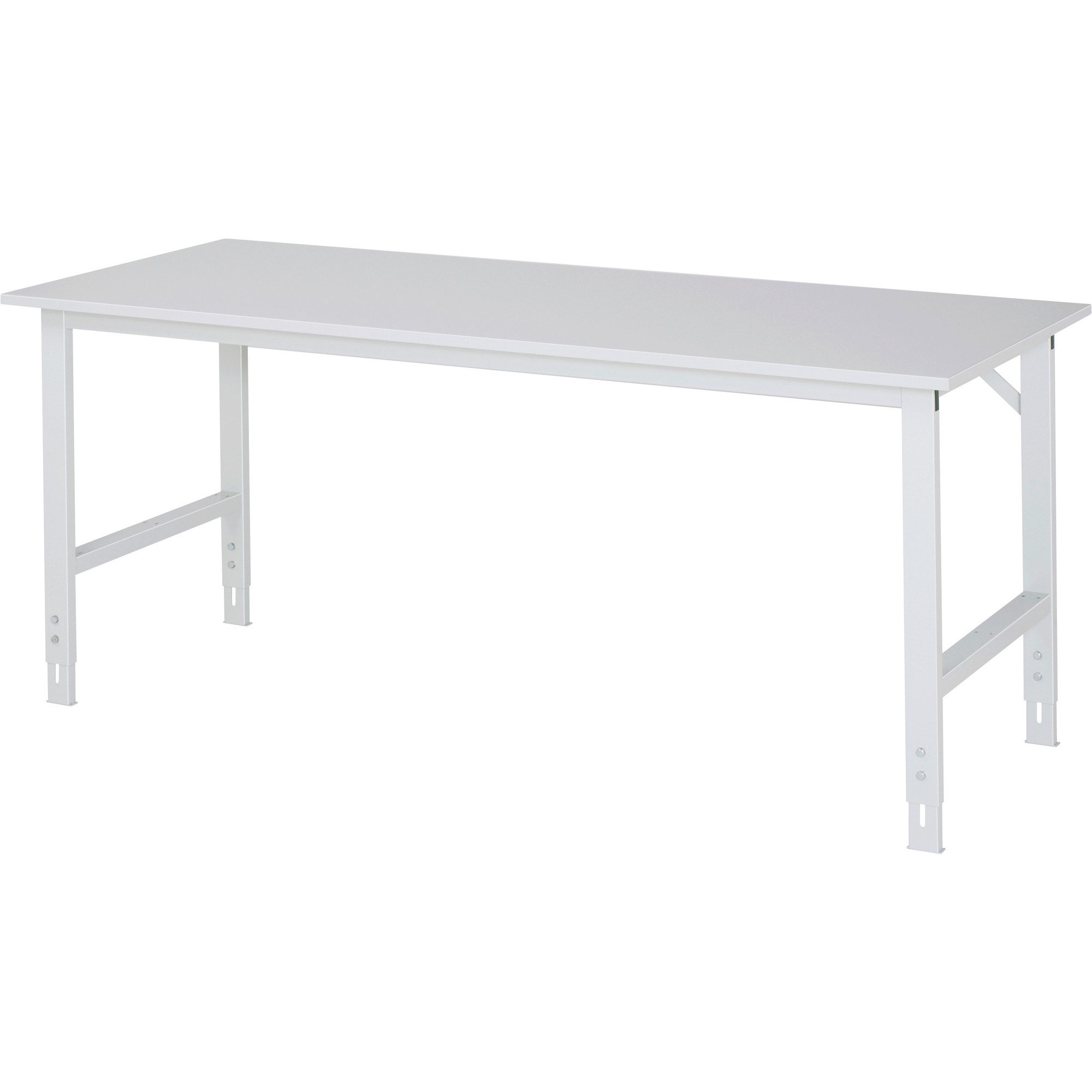 RAU Werkbank Arbeitstisch 2000x800x760-1080 M-Platte 22mm lichtgrau