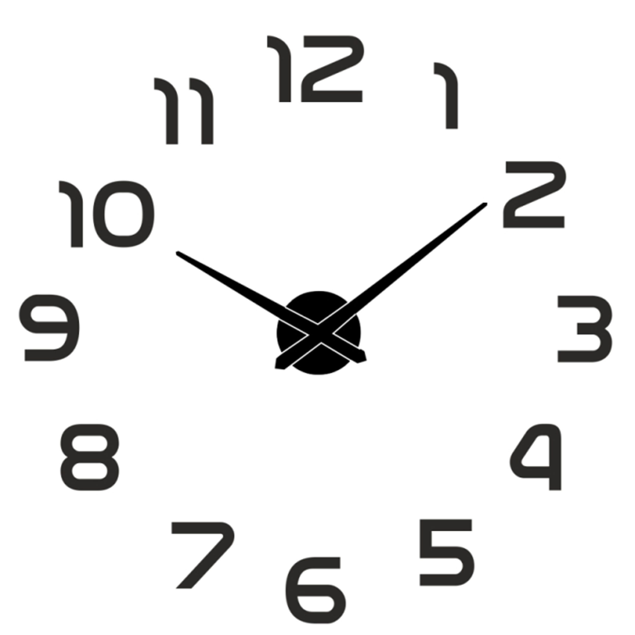 Miraval Wanduhr Miraval DIY Wanduhr groß schwarz günstig online kaufen