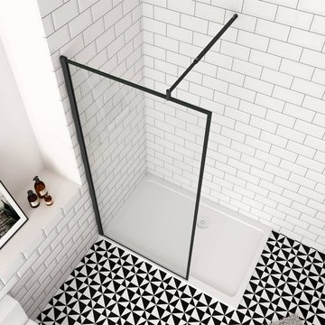 duschspa Duschwand 8mm 200cm ESG Neue Duschwand Walk in Dusche Duschtrennwand, Einscheibensicherheitsglas, Sicherheitsglas, (Set), Glas, Nano Glas