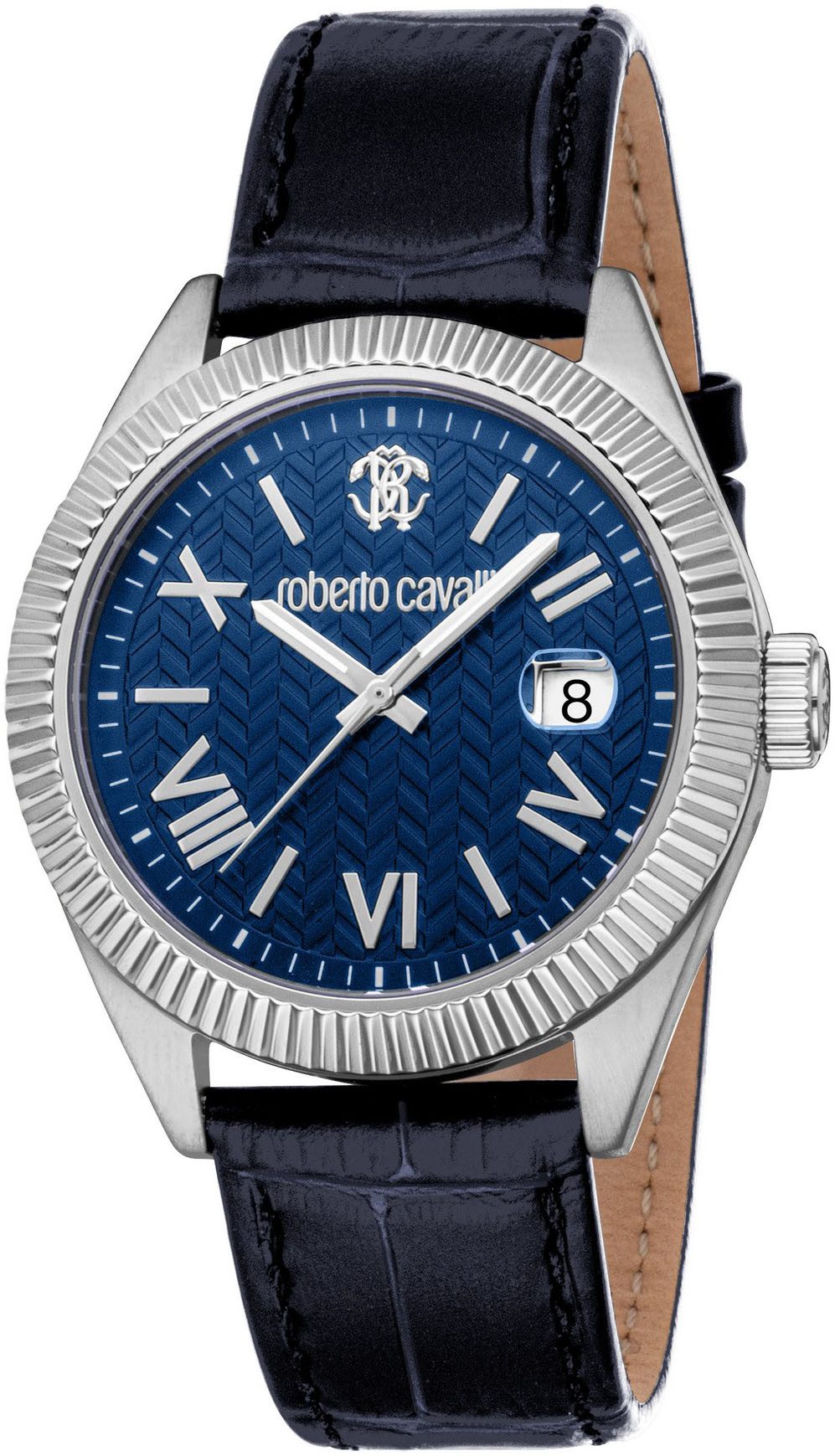 roberto cavalli Quarzuhr Uomo Classico III RC5G113L0025, Armbanduhr, Herrenuhr, Lederarmband, analog, Tag