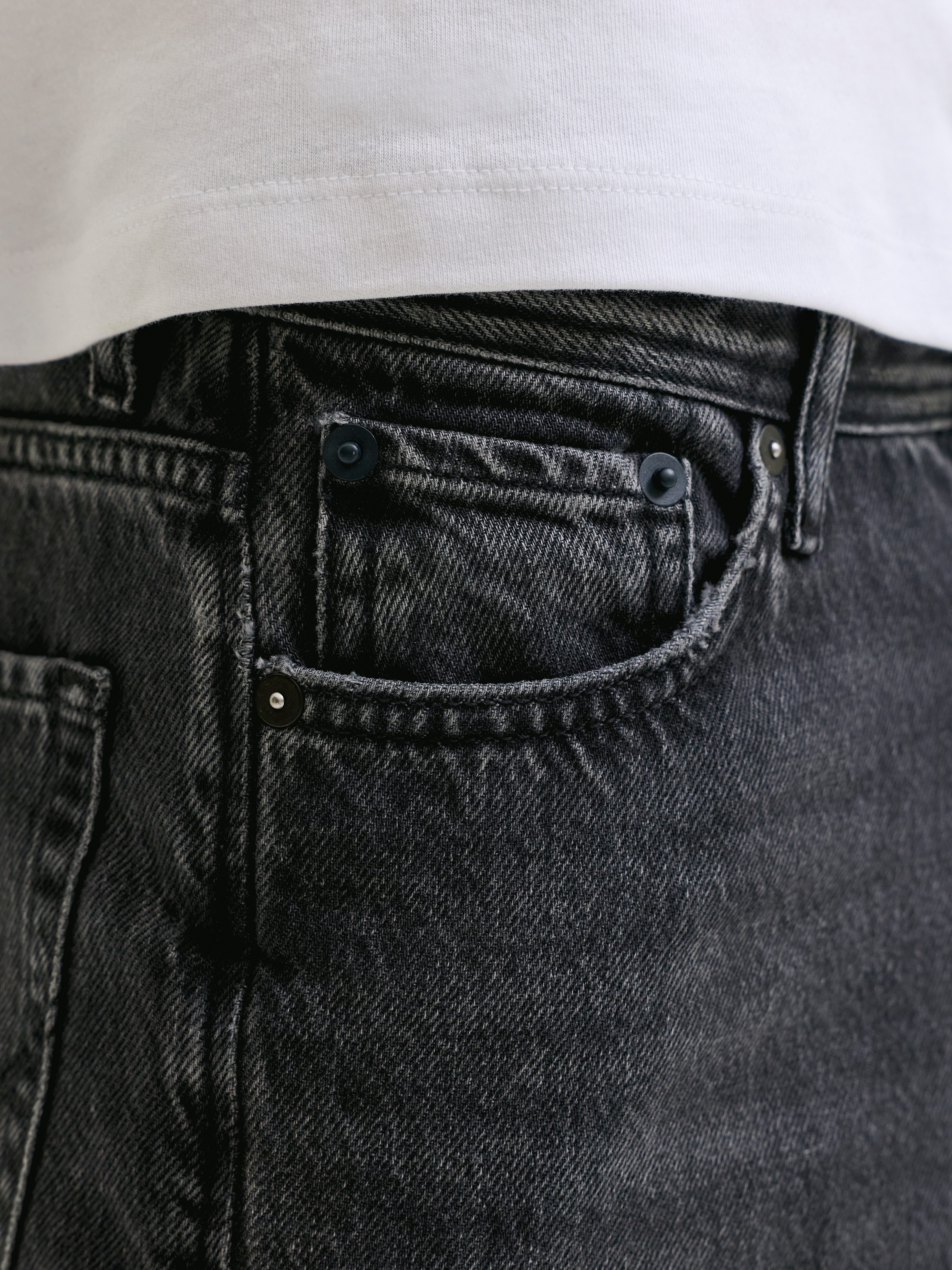 Jack & Jones Junior Weite Jeans JJIDAVE JJORIGINAL ST 361 SN JNR Baumwolle, weit – Bild 3 von 5