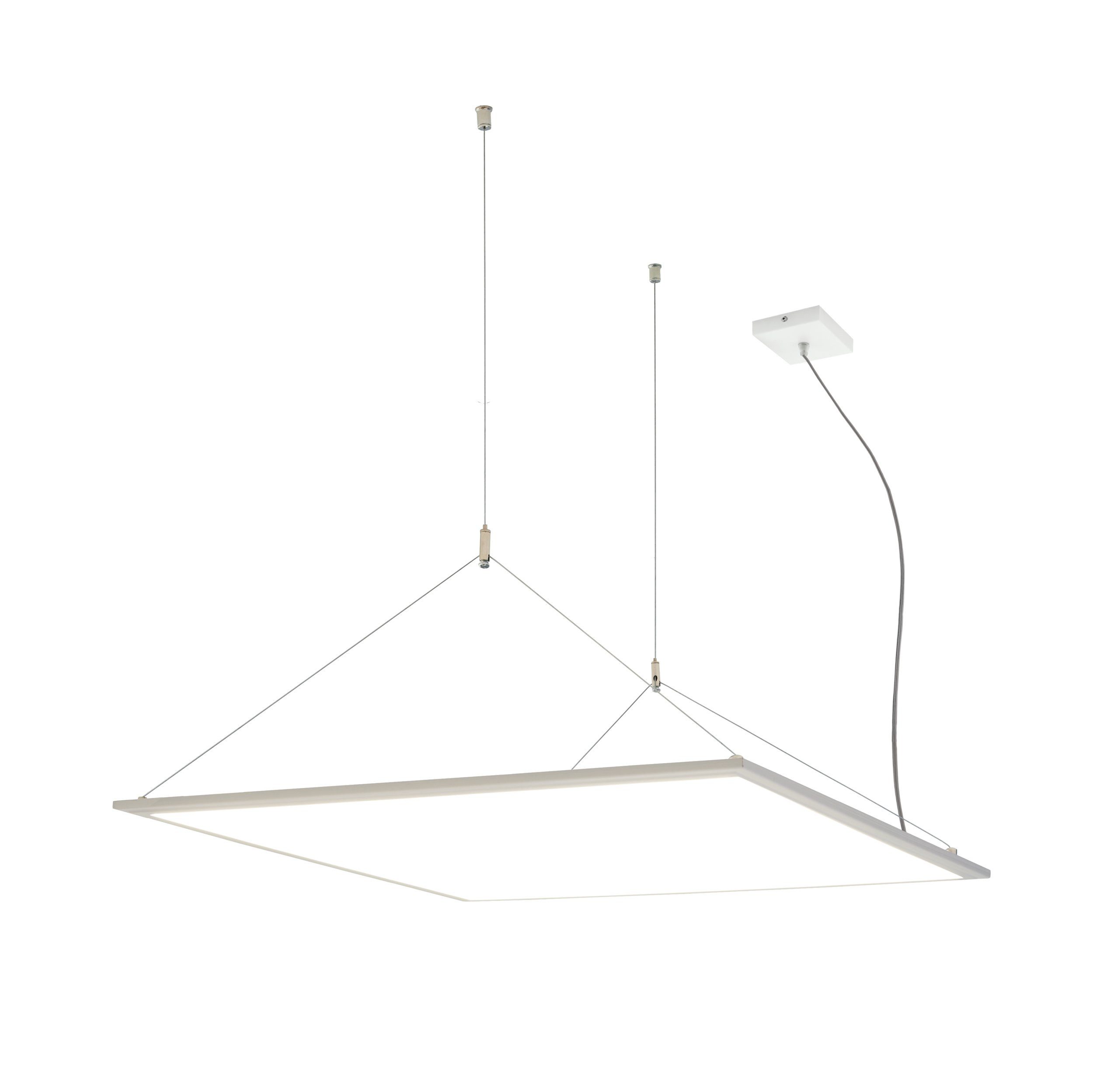 EGLO LED Panel Salobrena 1, Leuchtmittel inklusive, Deckenlampe, Material: Aluminium, Kunststoff, Farbe: Weiß, L: 30x30 cm