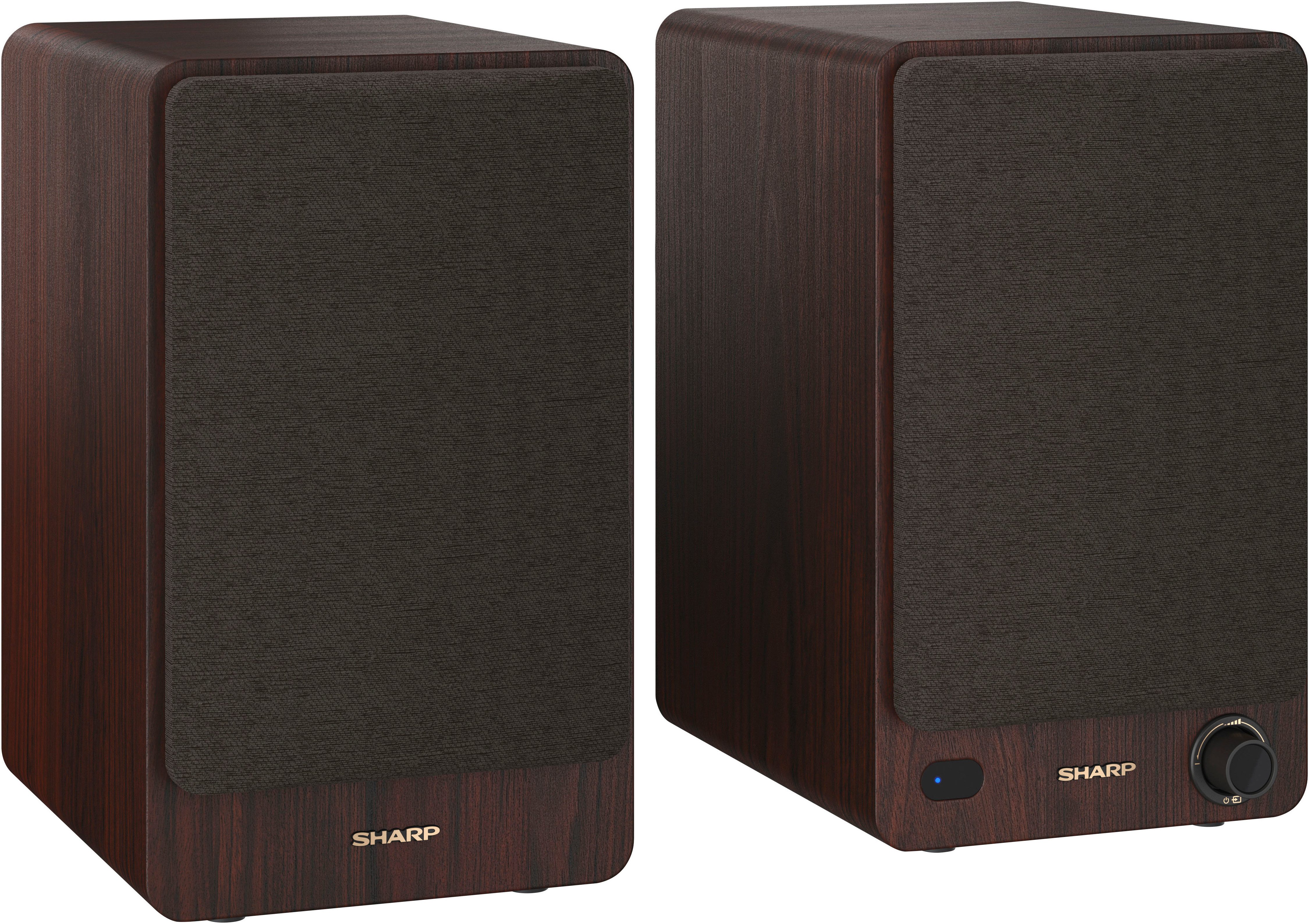 Sharp Regalboxen Lautsprecher 2.0 (Bluetooth, 60 W)