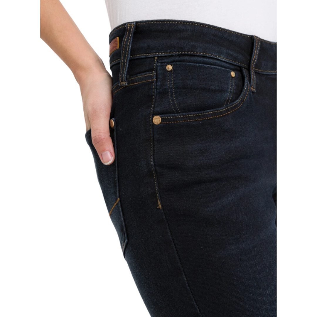 CROSS JEANS® Regular-fit-Jeans Rose N487-026 Deep Blue 5-Pocket Style – Bild 4 von 5