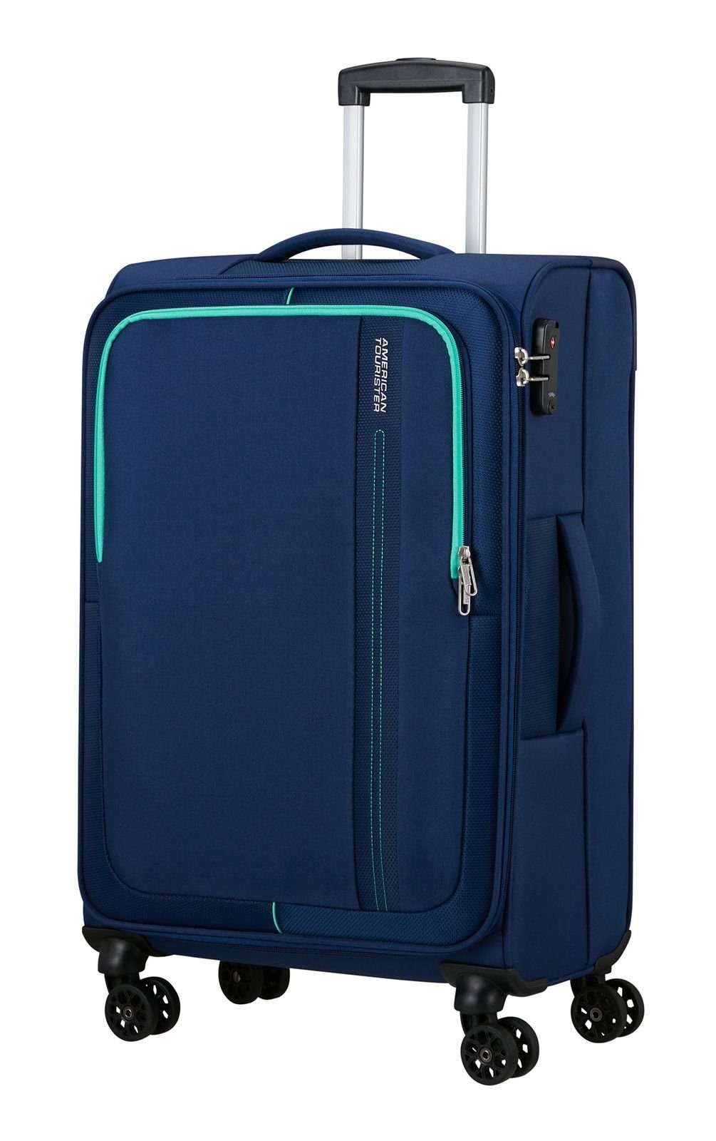 American Tourister® Weichgepäck-Trolley Sea Seeker, Combat 4 Rollen Navy