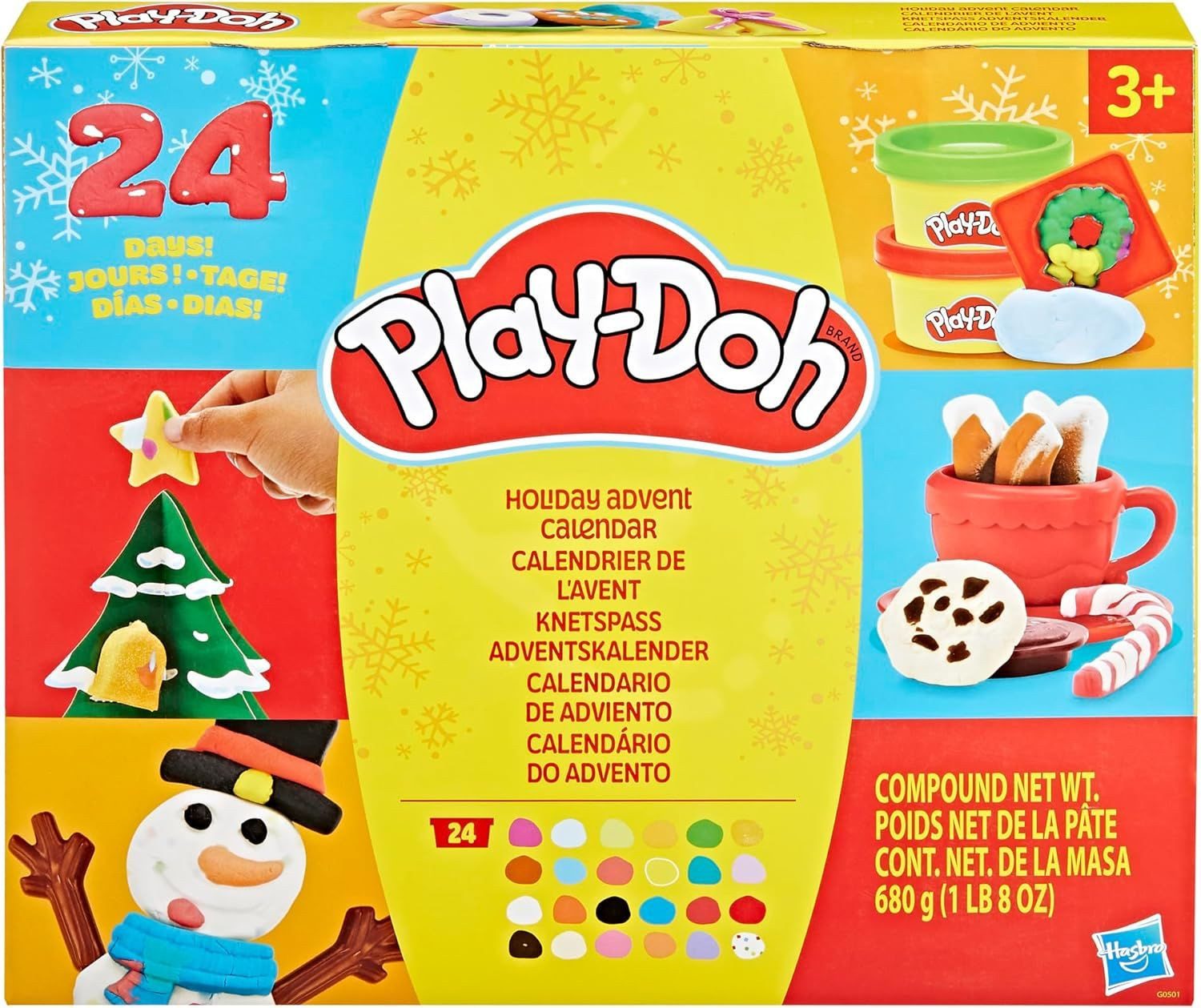 Hasbro Spielzeug-Adventskalender Adventskalender (Play-Doh, 1-tlg)