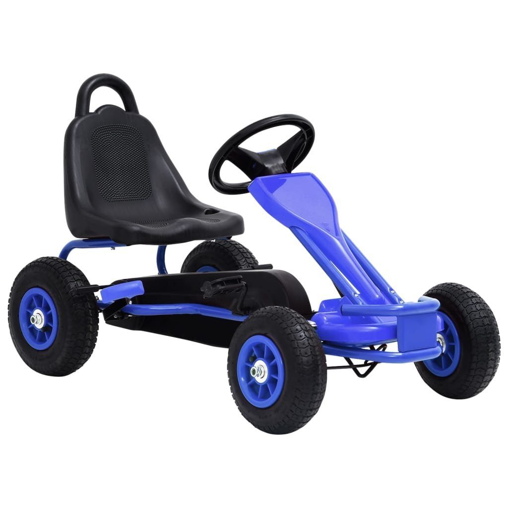 Go-Kart blau mit 30kg Go-Kart Kinder bis Pedal Luftreifen DOTMALL Jahren, für ab drei