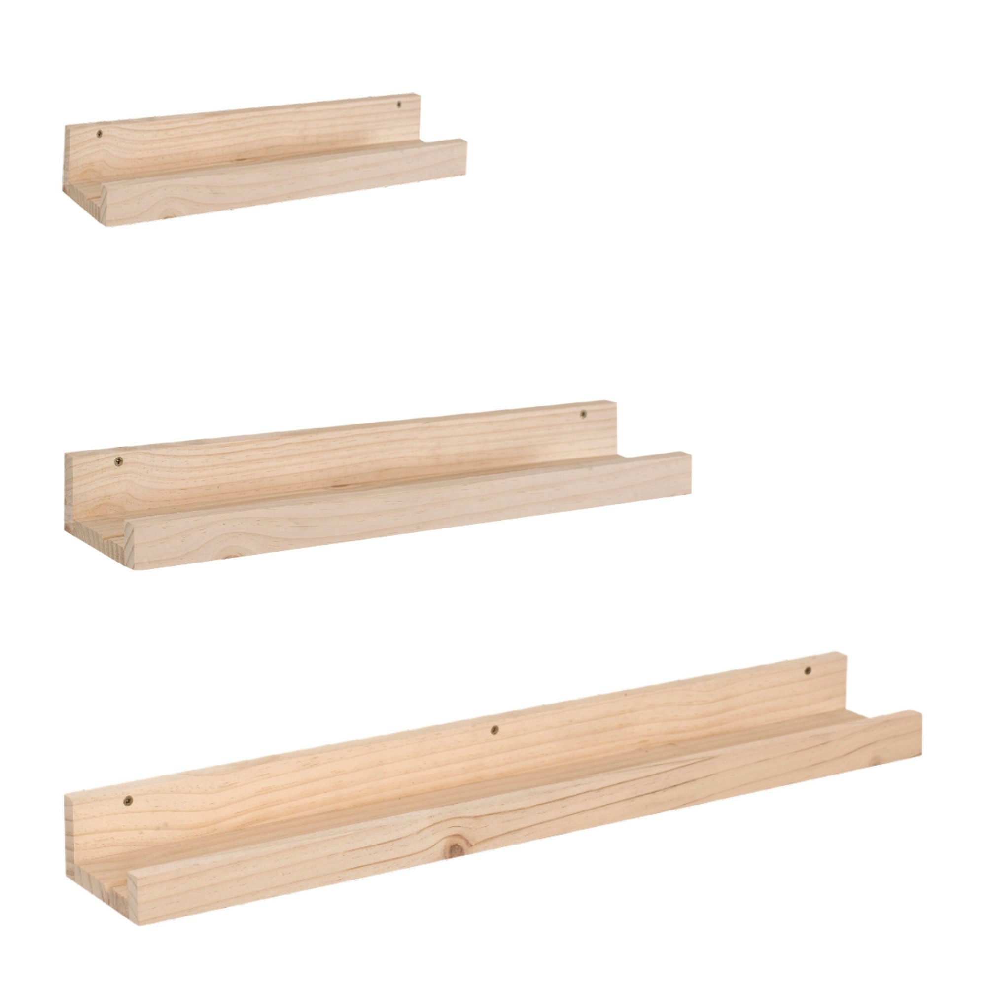 Astigarraga Kit Line Wandregal Hängeregal "LONGUE", Vollholz, drei Größen, günstig online kaufen