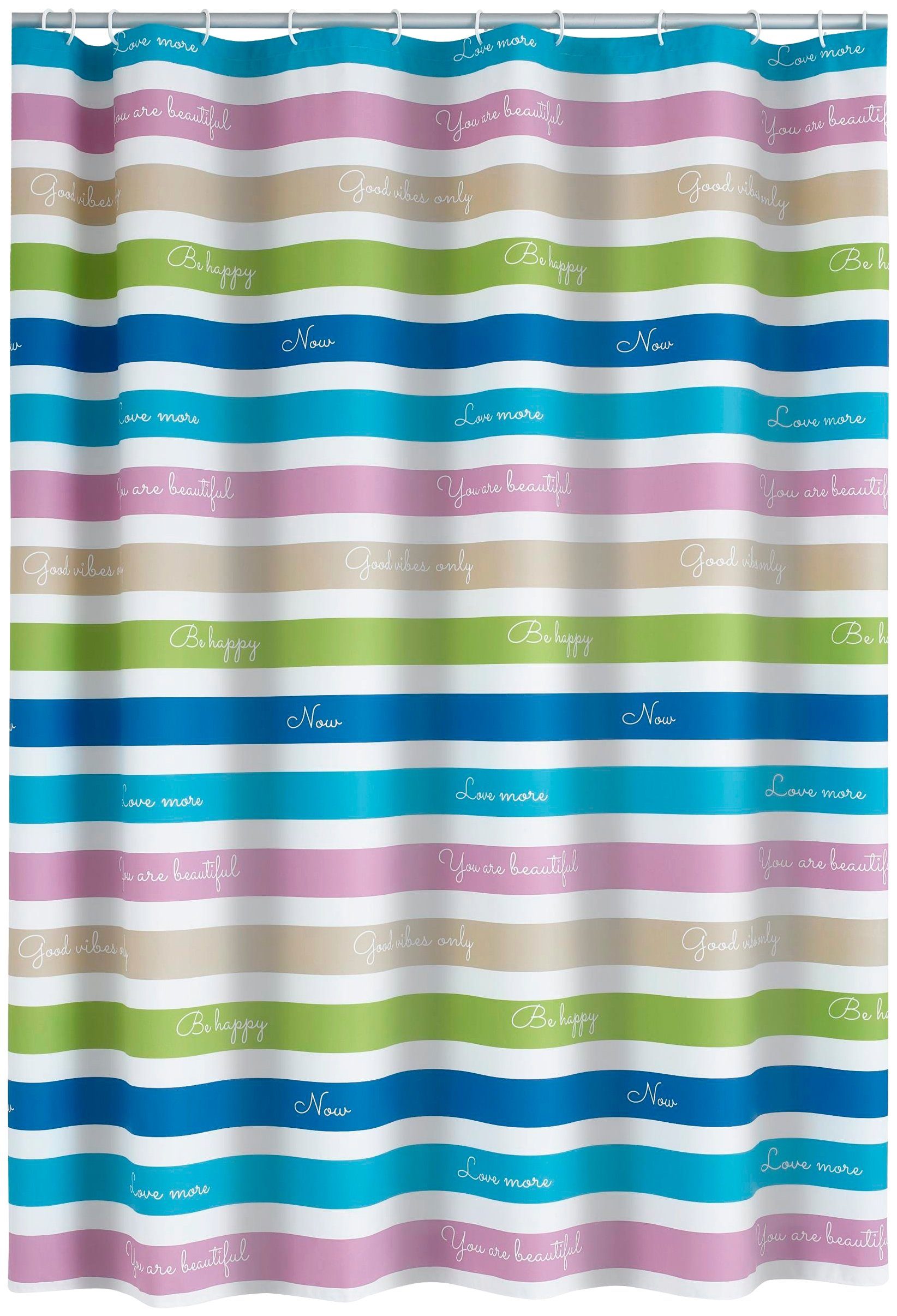 Duschvorhang »Motivation« Breite 180 cm, ca. 180 x 200 cm online kaufen