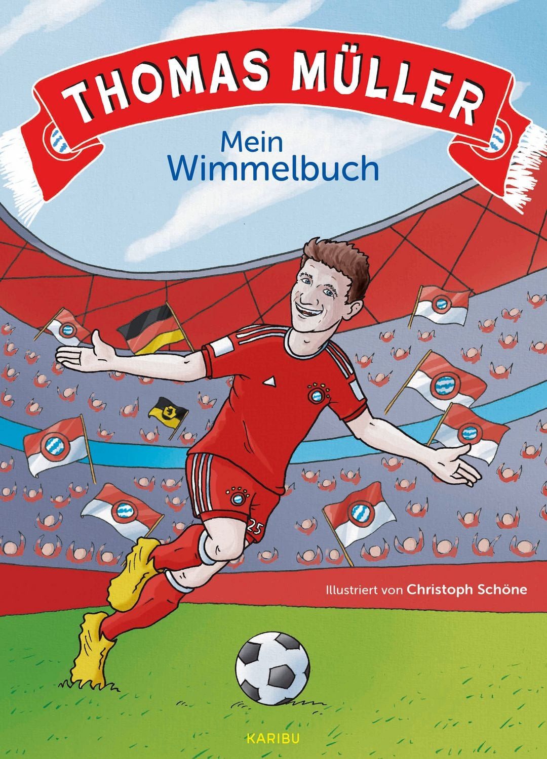 Kinderbuch Thomas Müller – Mein Wimmelbuch Seine wichtigsten Spiele, seine größte Thomas Müller