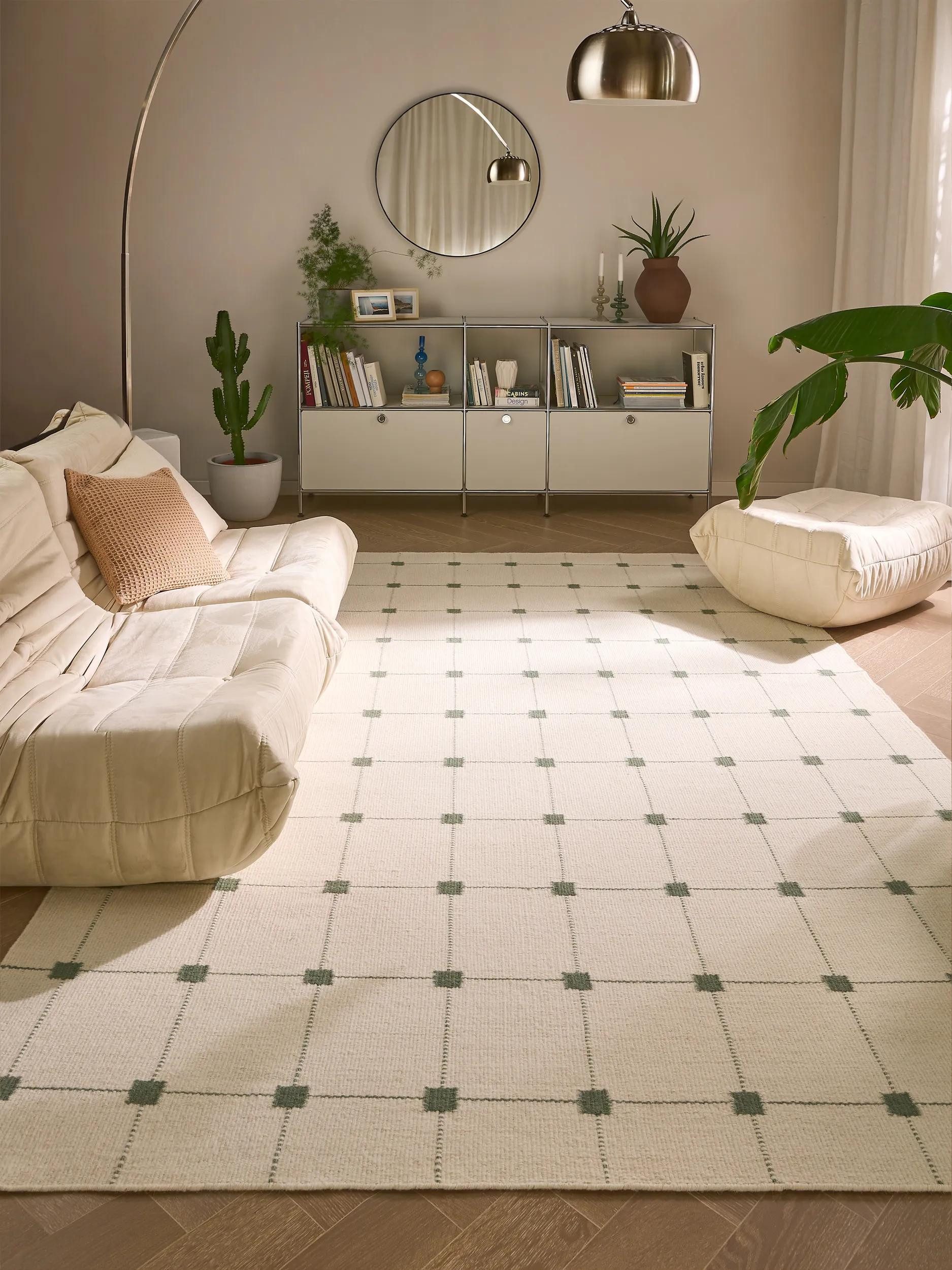 benuta Wollteppich Grady, rechteckig, Höhe: 5 mm, Kunstfaser, Berber, Ethno-Style, Wohnzimmer