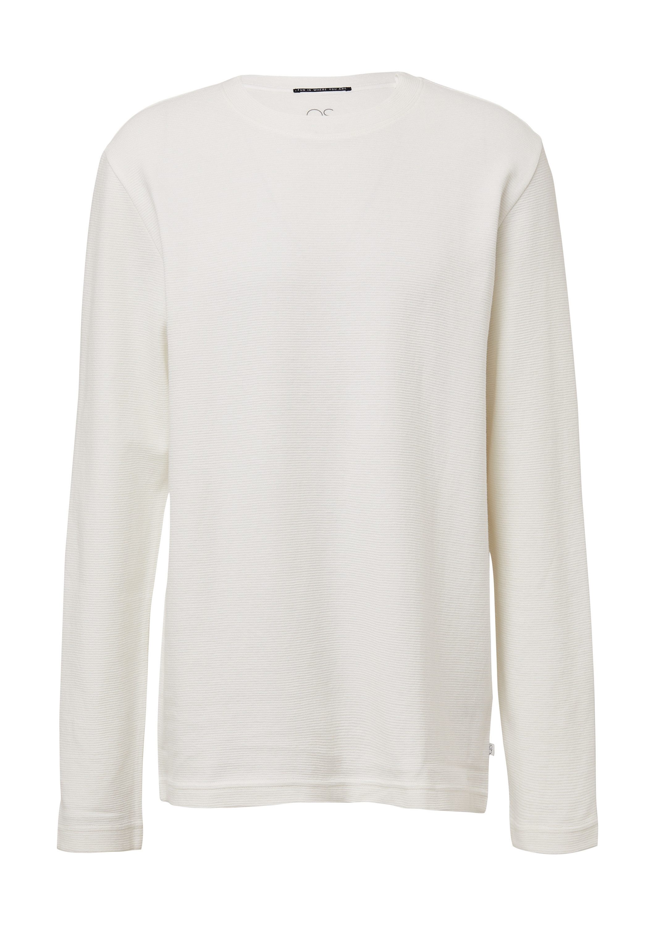 QS Langarmshirt T-Shirt Longsleeve aus Strukturware günstig online kaufen