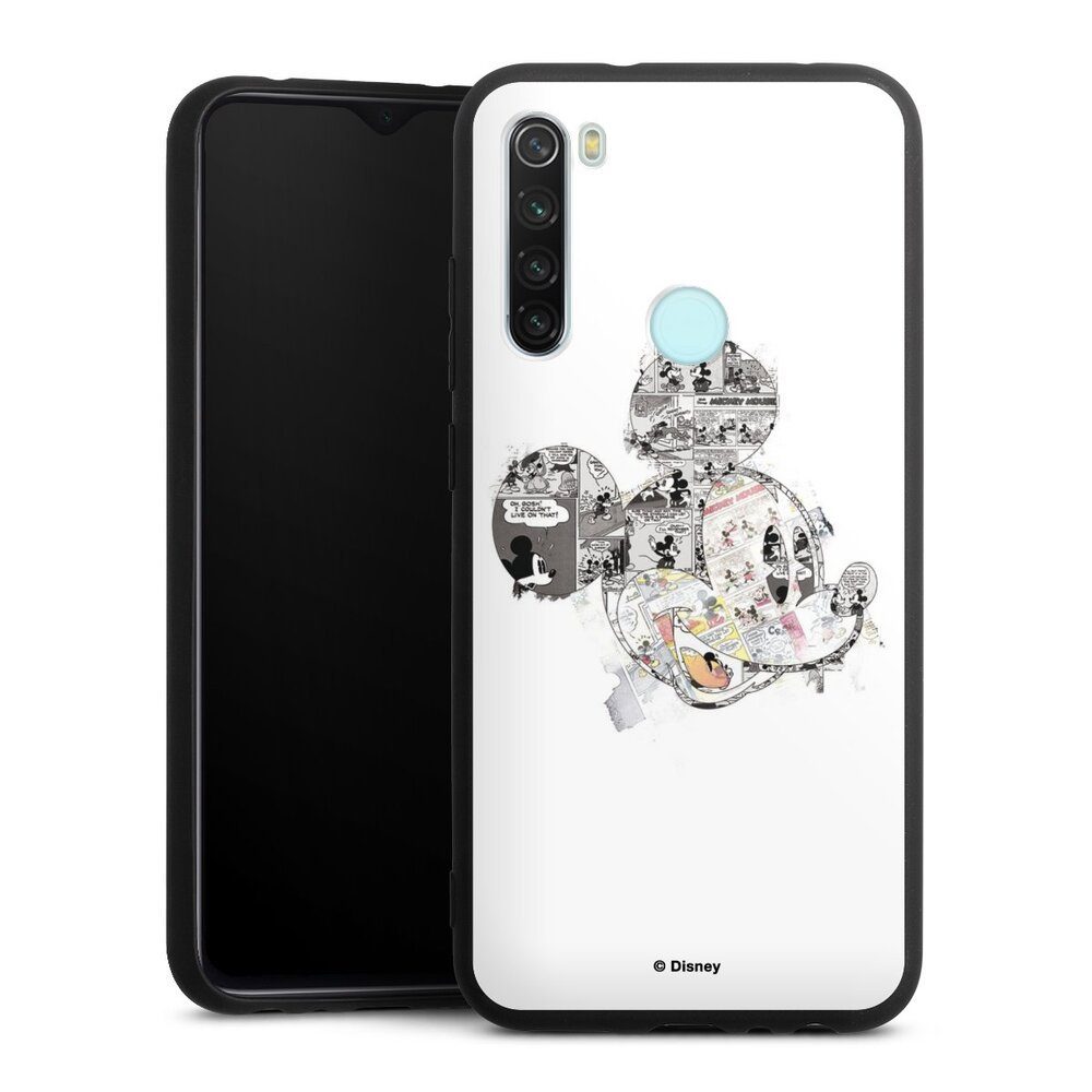 DeinDesign Handyhülle Mickey Mouse Offizielles Lizenzprodukt Disney Mickey Mouse - Collage, Xiaomi Redmi Note 8 Silikon Hülle Premium Case Handy Schutzhülle