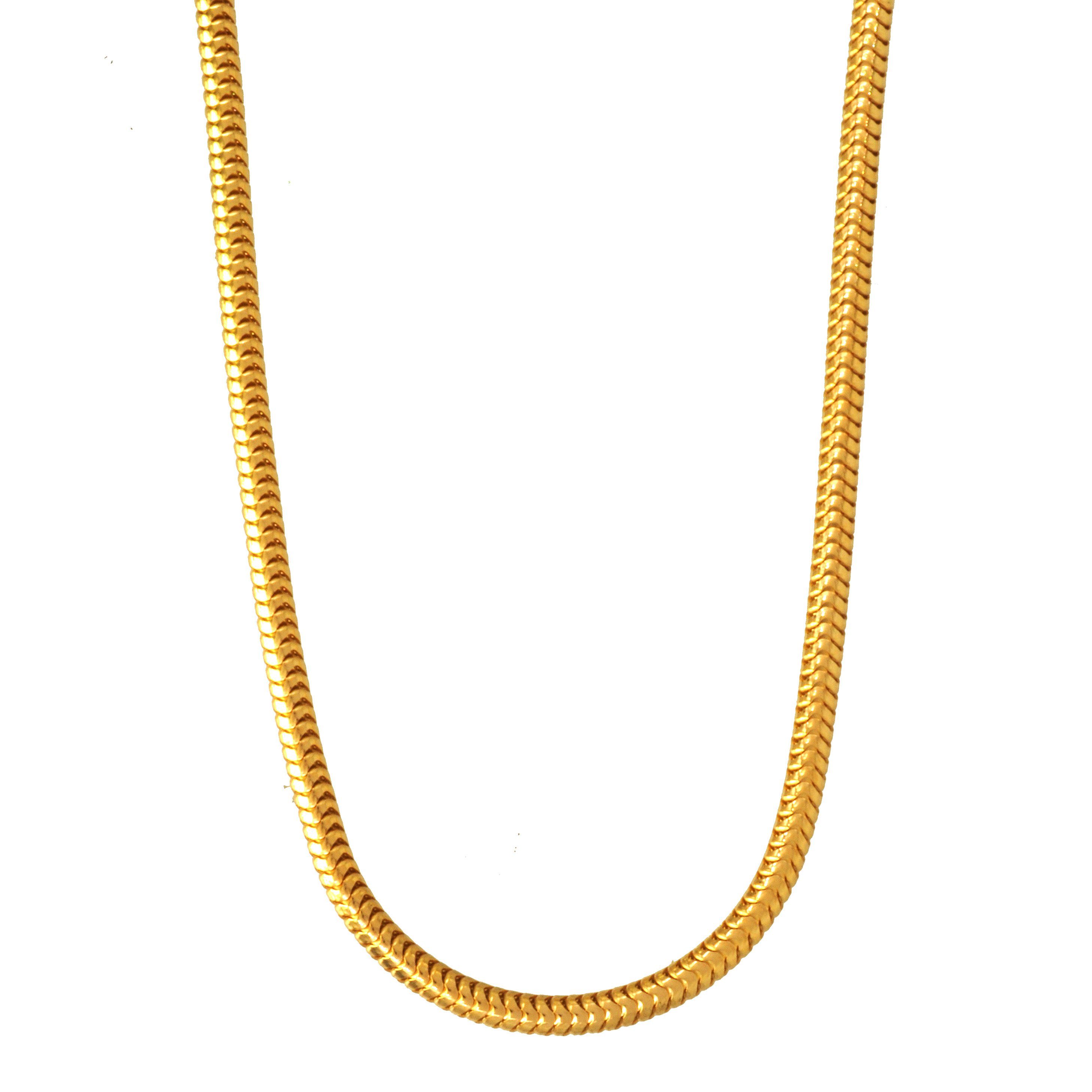 HOPLO Schlangenkette Schlangenkette rund 333-8 Karat Gold 1,9 mm 42 cm  Halskette Goldkette, Made in Germany