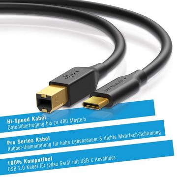 sentivus Sentivus U202-200 Pro Series USB 2.0 Druckerkabel (USB-B Stecker auf USB-Kabel