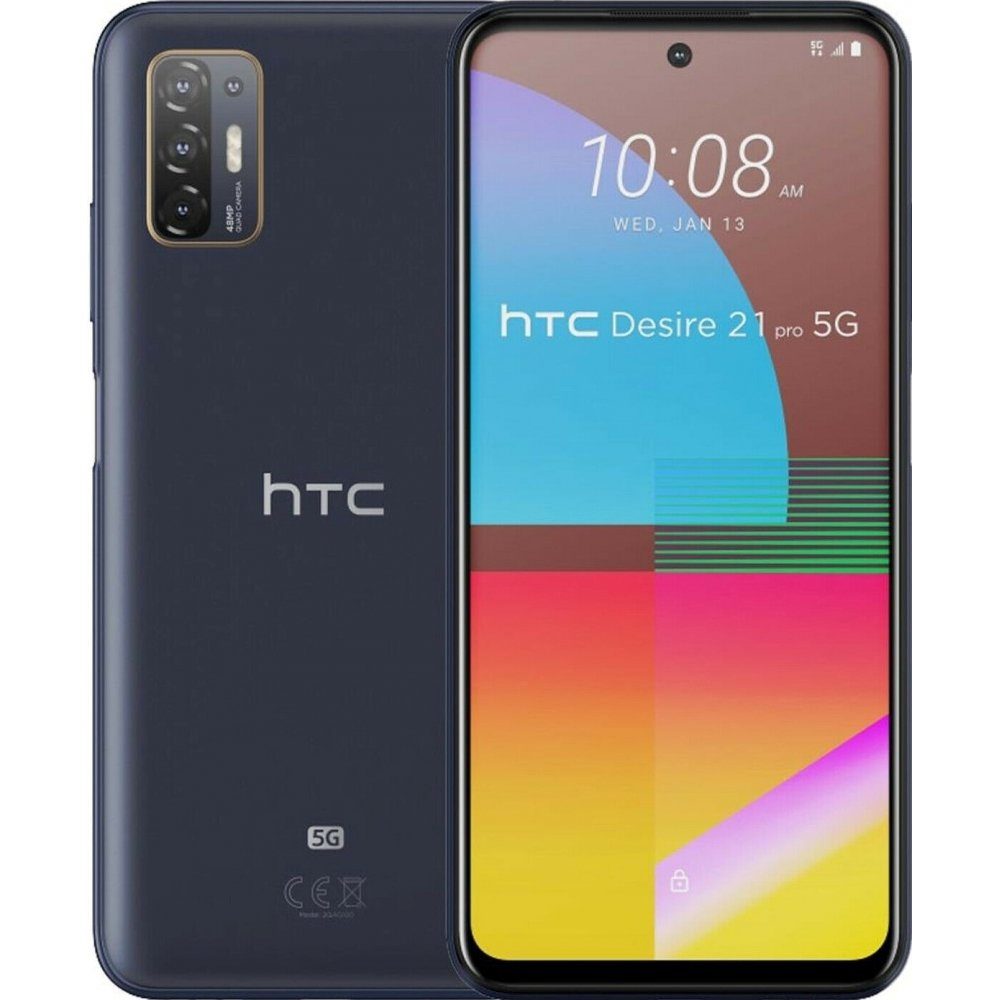 HTC Desire 21 Pro 5G 128 GB / 8 GB - Smartphone - blue Smartphone (6,7  Zoll, 128 GB Speicherplatz, 48 MP Kamera)