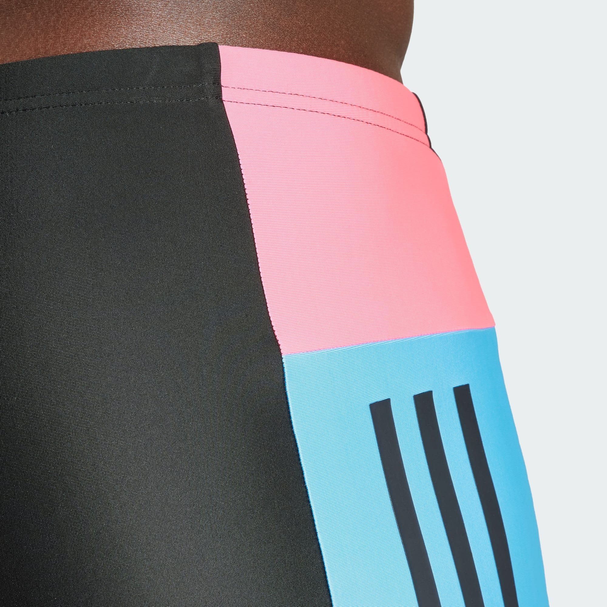 3-STREIFEN Pink / BOXER-BADEHOSE / / Blue Lucid Burst adidas Black Boxer-Badehose Performance COLORBLOCK Black