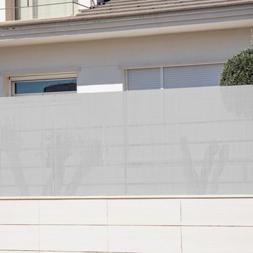 Bigbuy Seitenmarkise Sichtschutz Grau PVC 3 x 1,5 cm
