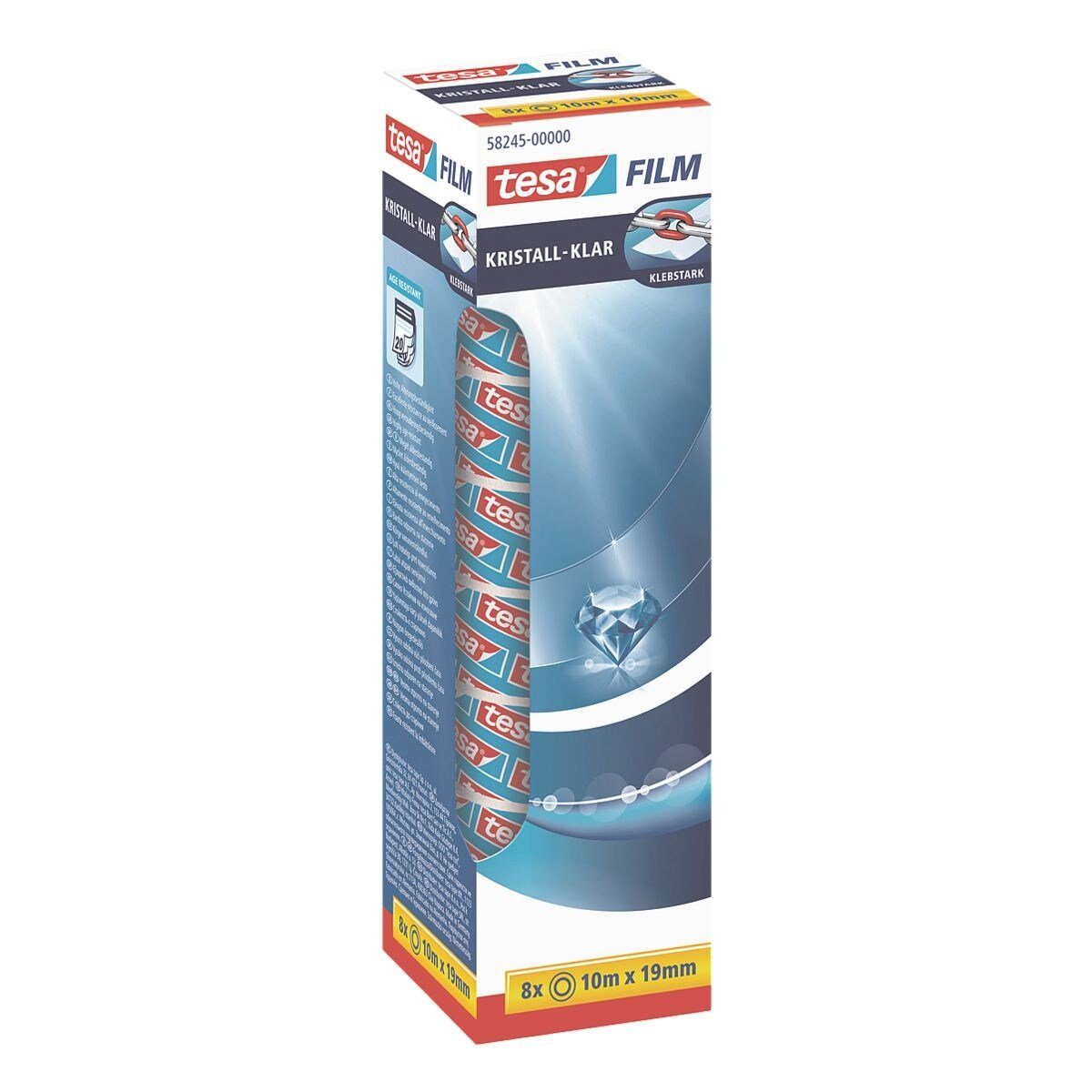 tesa Klebeband kristall-klar (8-St) 19 mm/10 günstig online kaufen