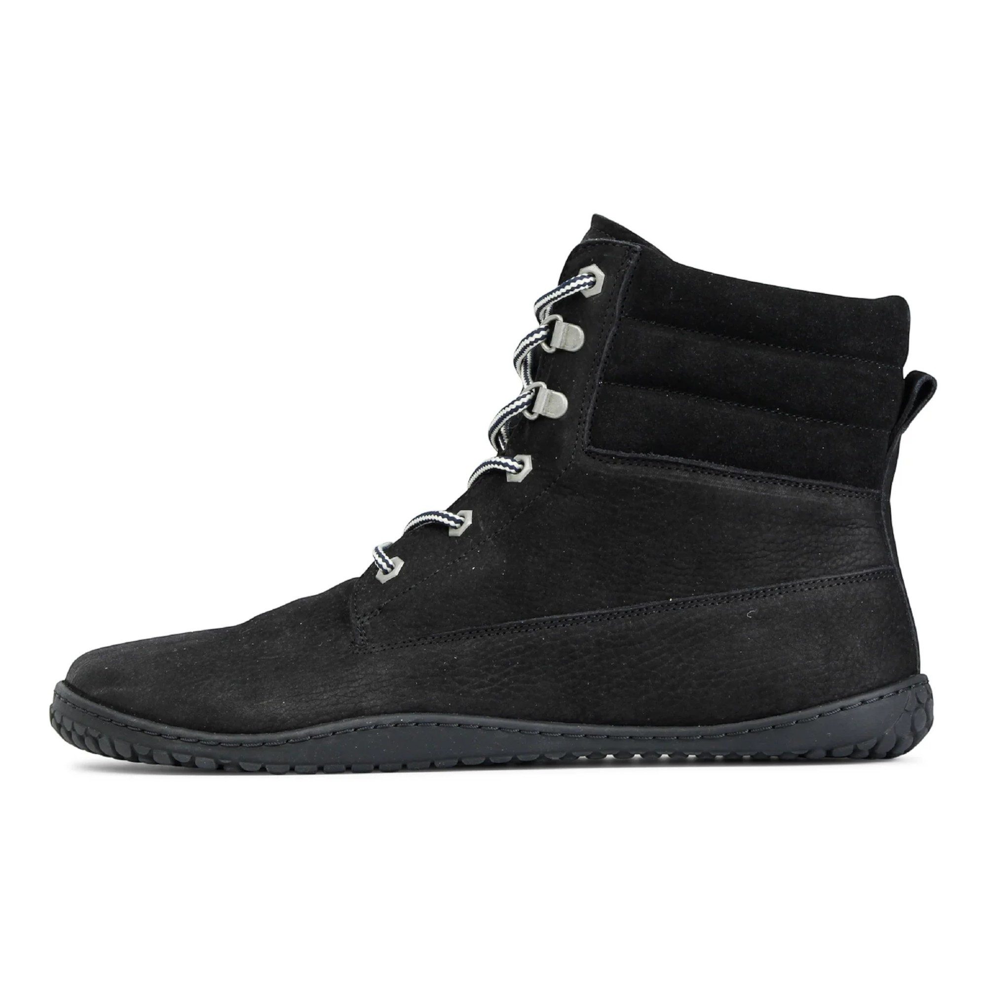 Grand Step Shoes Nox Barefoot Lace Bootie (Nubukleder) schwarz Winterstiefel