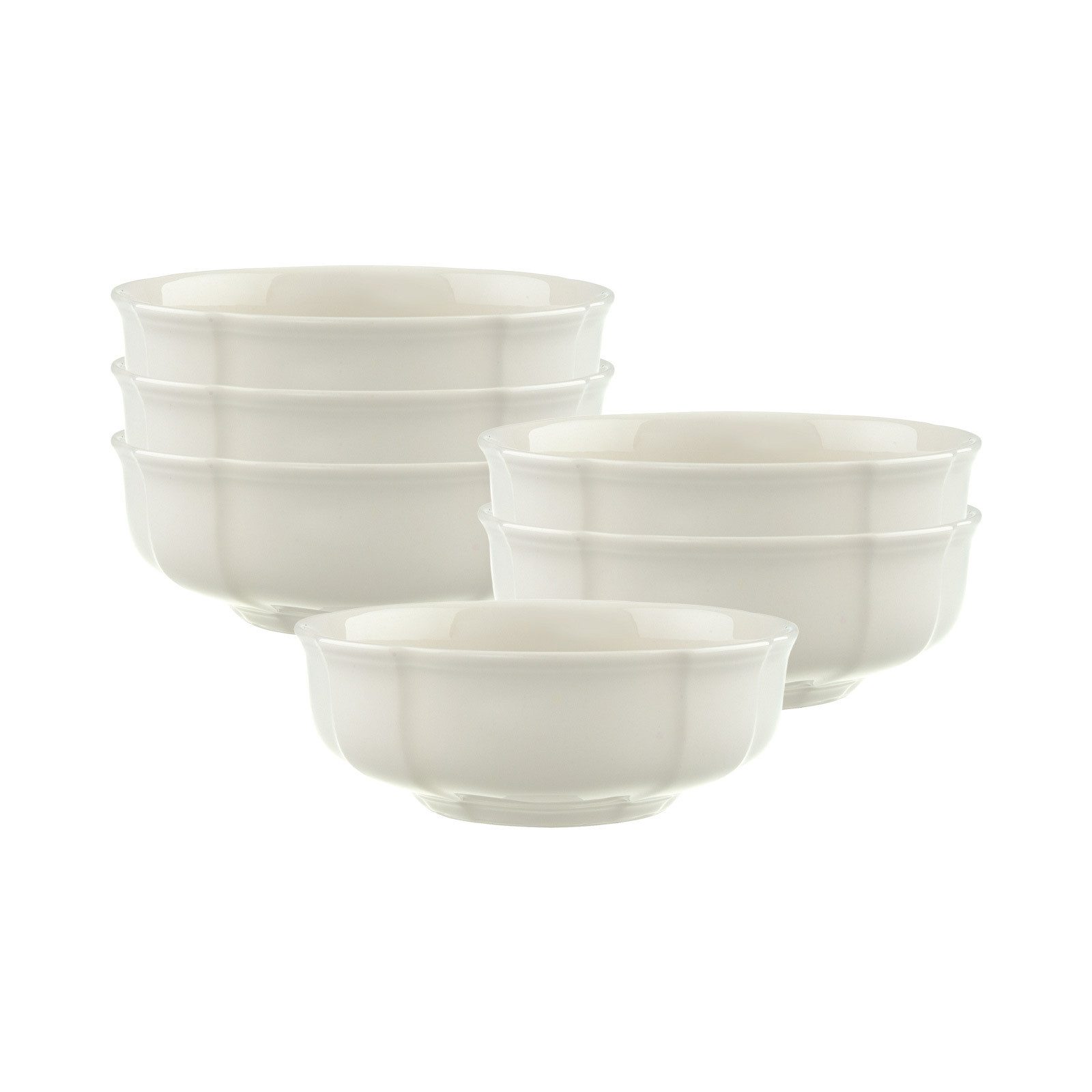 Villeroy & Boch Schale Manoir Dessertschalen ø 14,8 cm 6er Set, Porzellan, (6x Schale, 6-tlg)